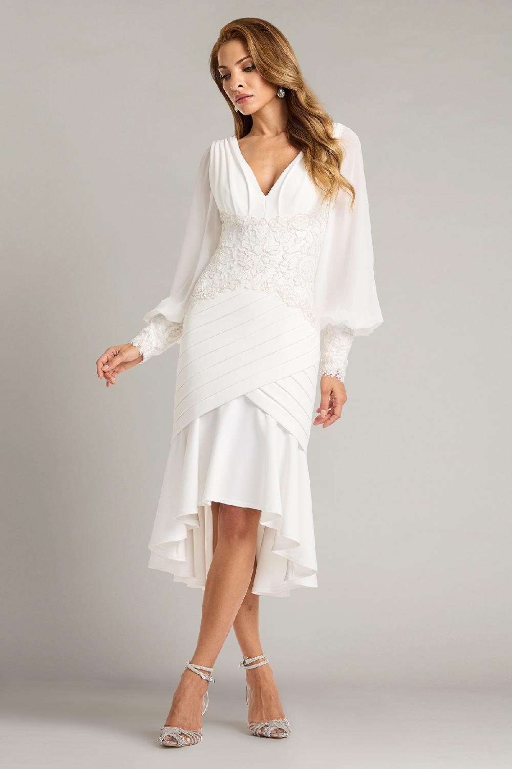 tadashi shoji Kalina Blouson Sleeve High-Low Dress