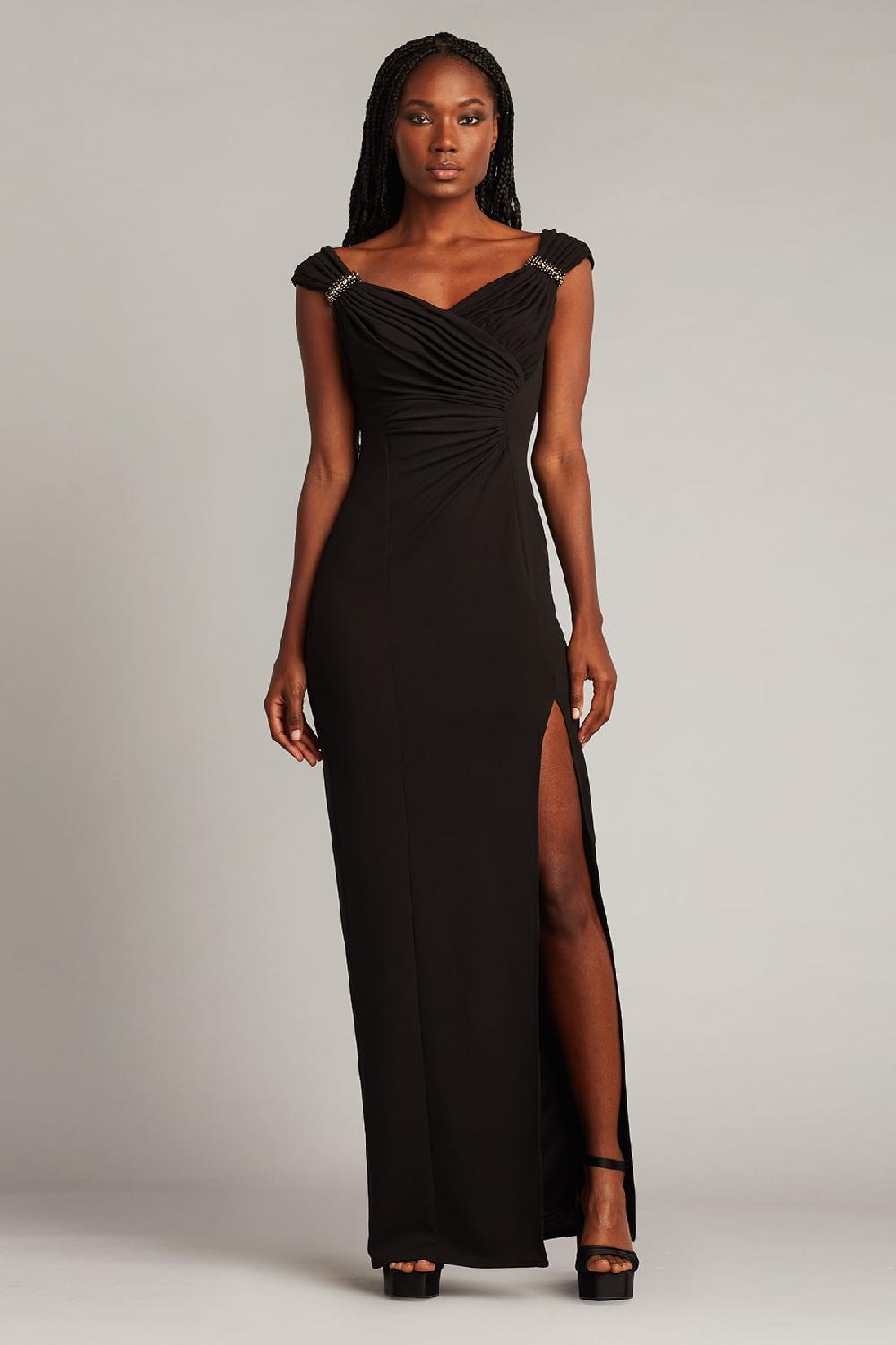 tadashi shoji Keene Pearl Accent Gown