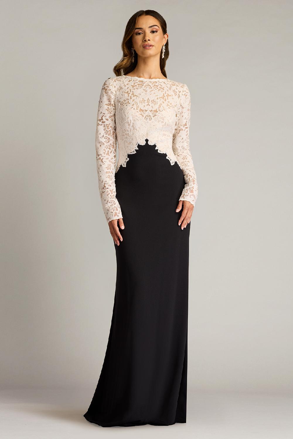 Tadashi Shoji Lafayette Embroidered Bodice Gown