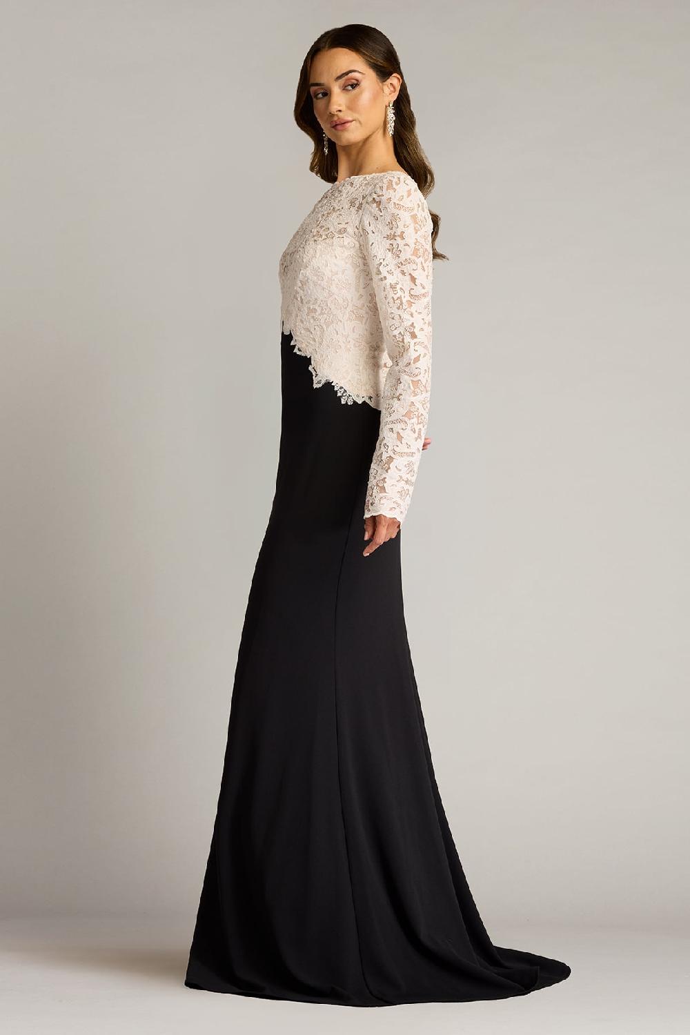 Tadashi Shoji Lafayette Embroidered Bodice Gown
