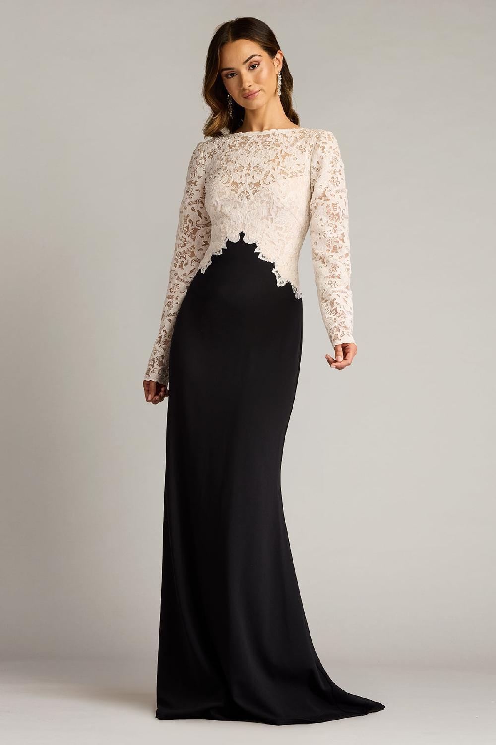 tadashi shoji Lafayette Embroidered Bodice Gown