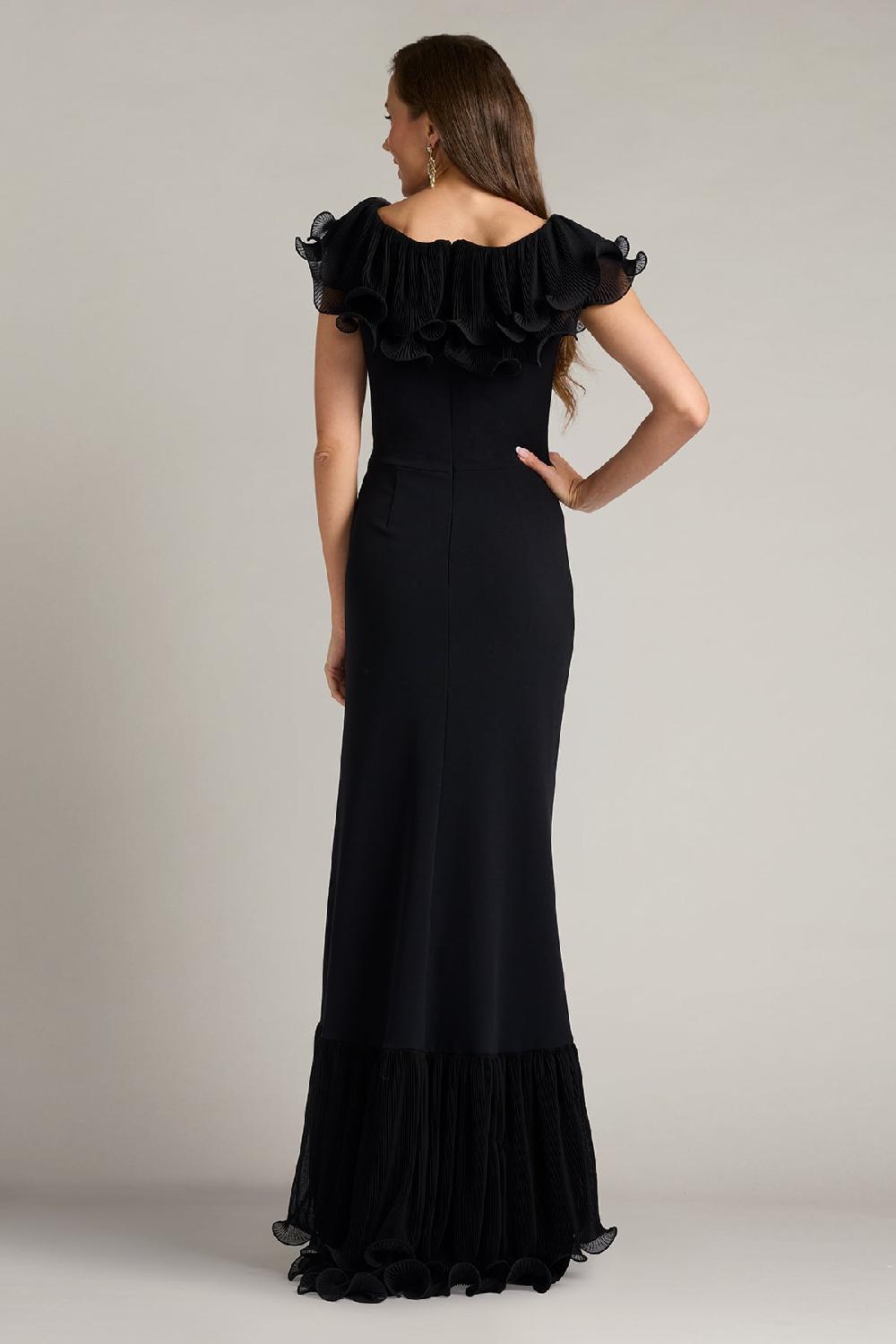 Tadashi Shoji Leandra Cascading Ruffle Gown