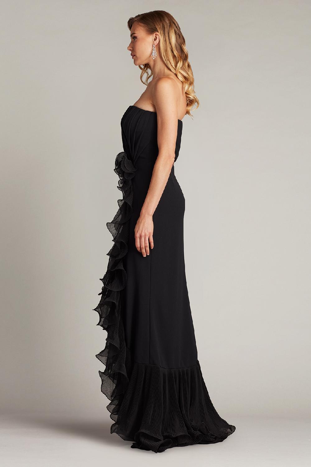 Tadashi Shoji Leith Cascading Ruffle Gown