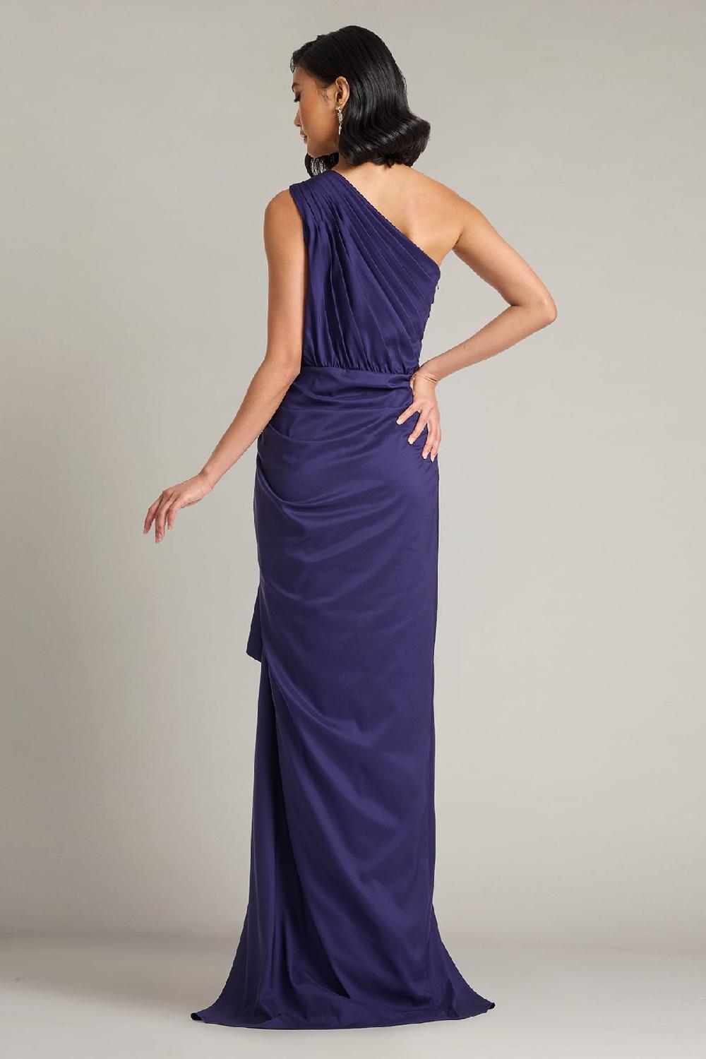 Tadashi Shoji Lena Waterfall Drape Gown