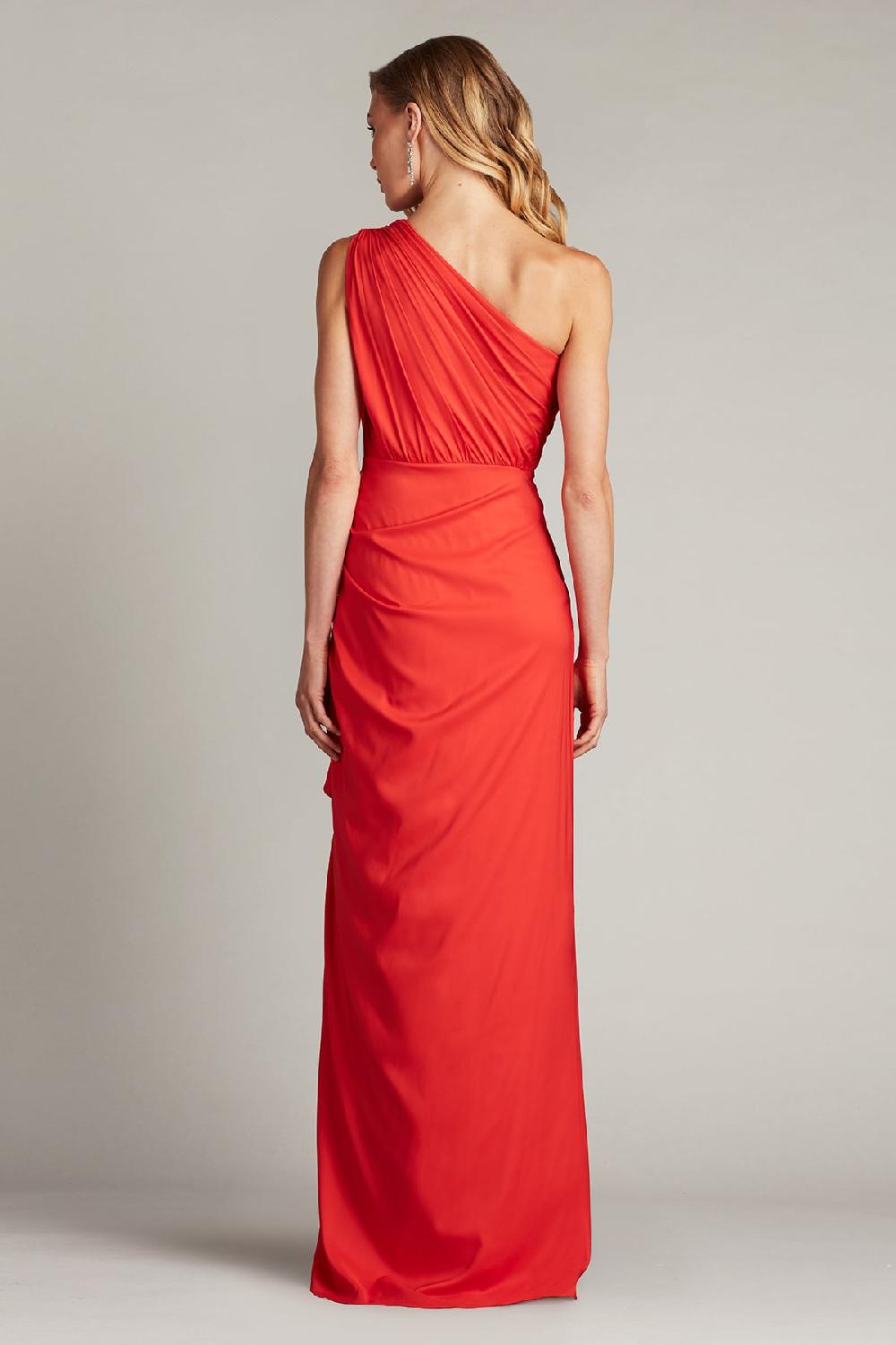 Tadashi Shoji Lena Waterfall Drape Gown