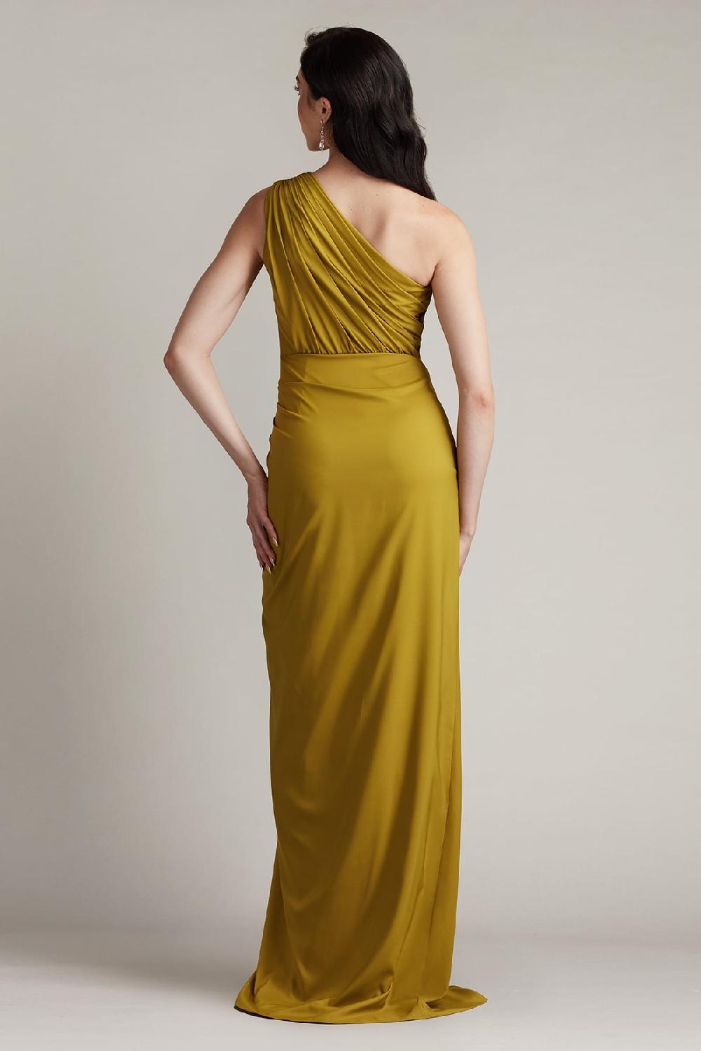 Tadashi Shoji Lena Waterfall Drape Gown