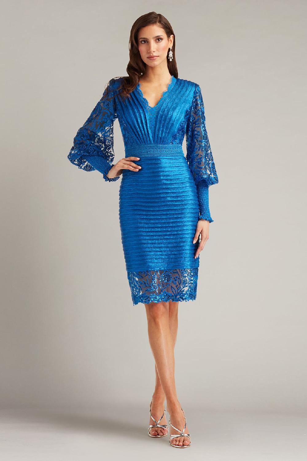 tadashi shoji Lovell Bishop Sleeve Dress