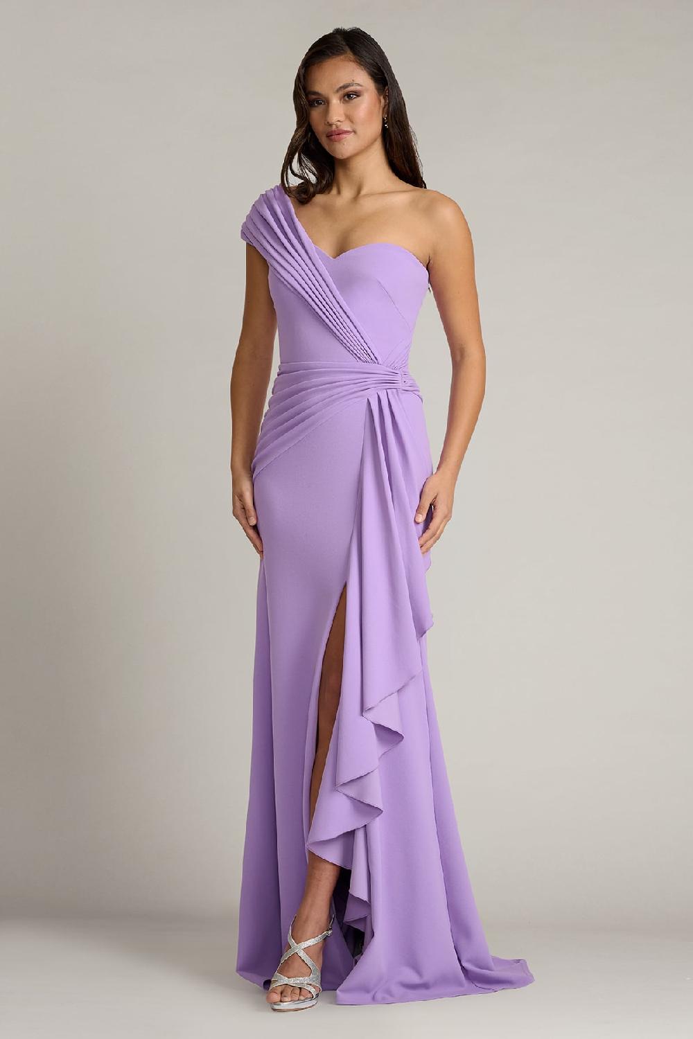 tadashi shoji Lune Waterfall Sash Gown