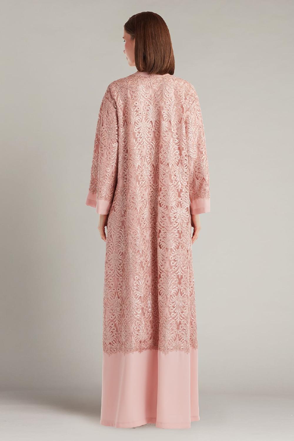 Tadashi Shoji Magda Sequin Embroidered Caftan Gown