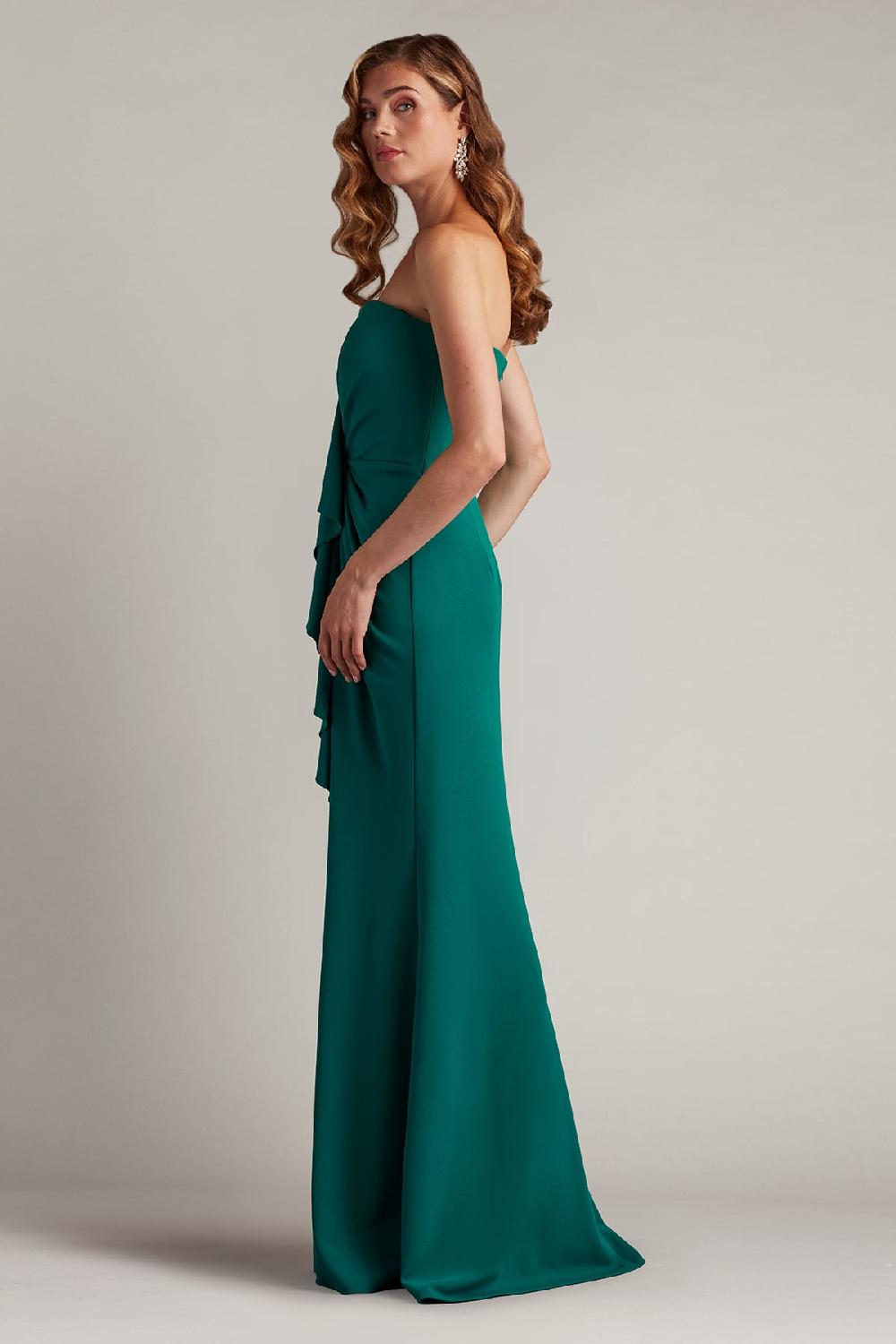Tadashi Shoji Mallam Waterfall Drape Gown