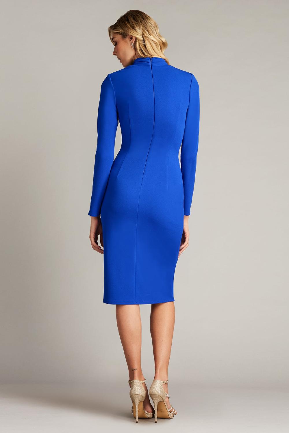 Tadashi Shoji Markum Long-Sleeve Flounce Dress