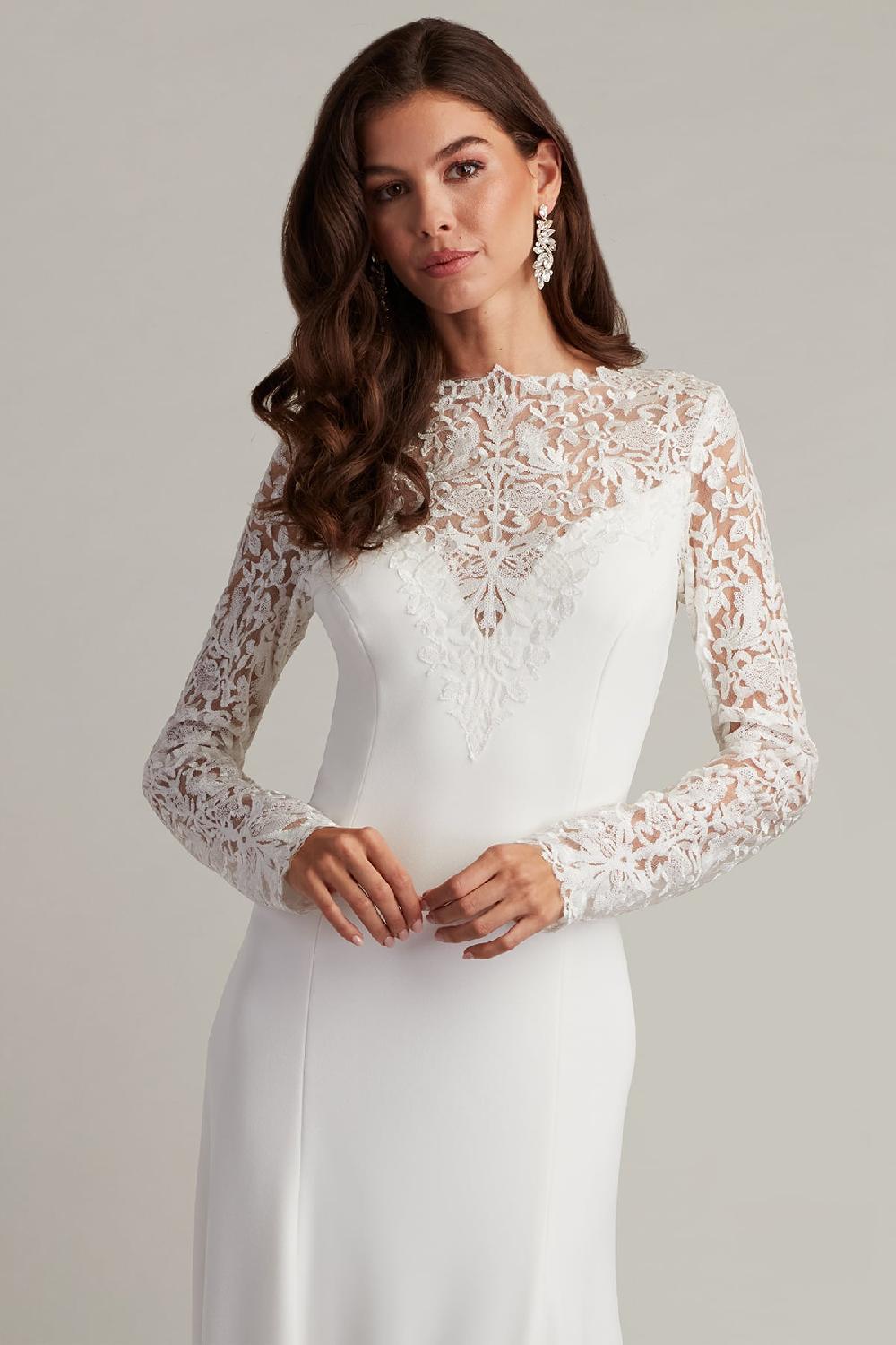 Tadashi Shoji Marzia Illusion Midi Dress