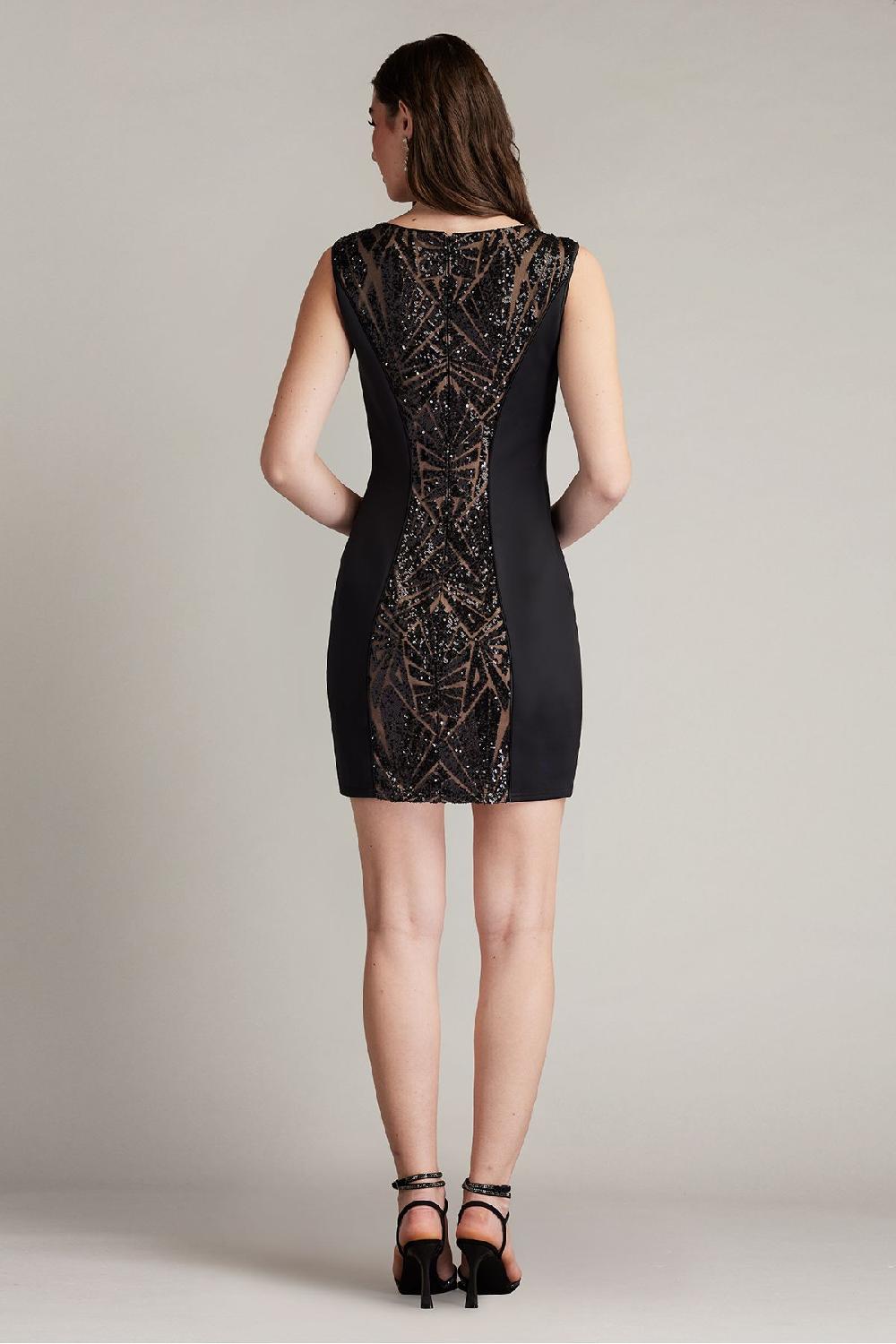 Tadashi Shoji Mel Sequin Panel Mini Dress