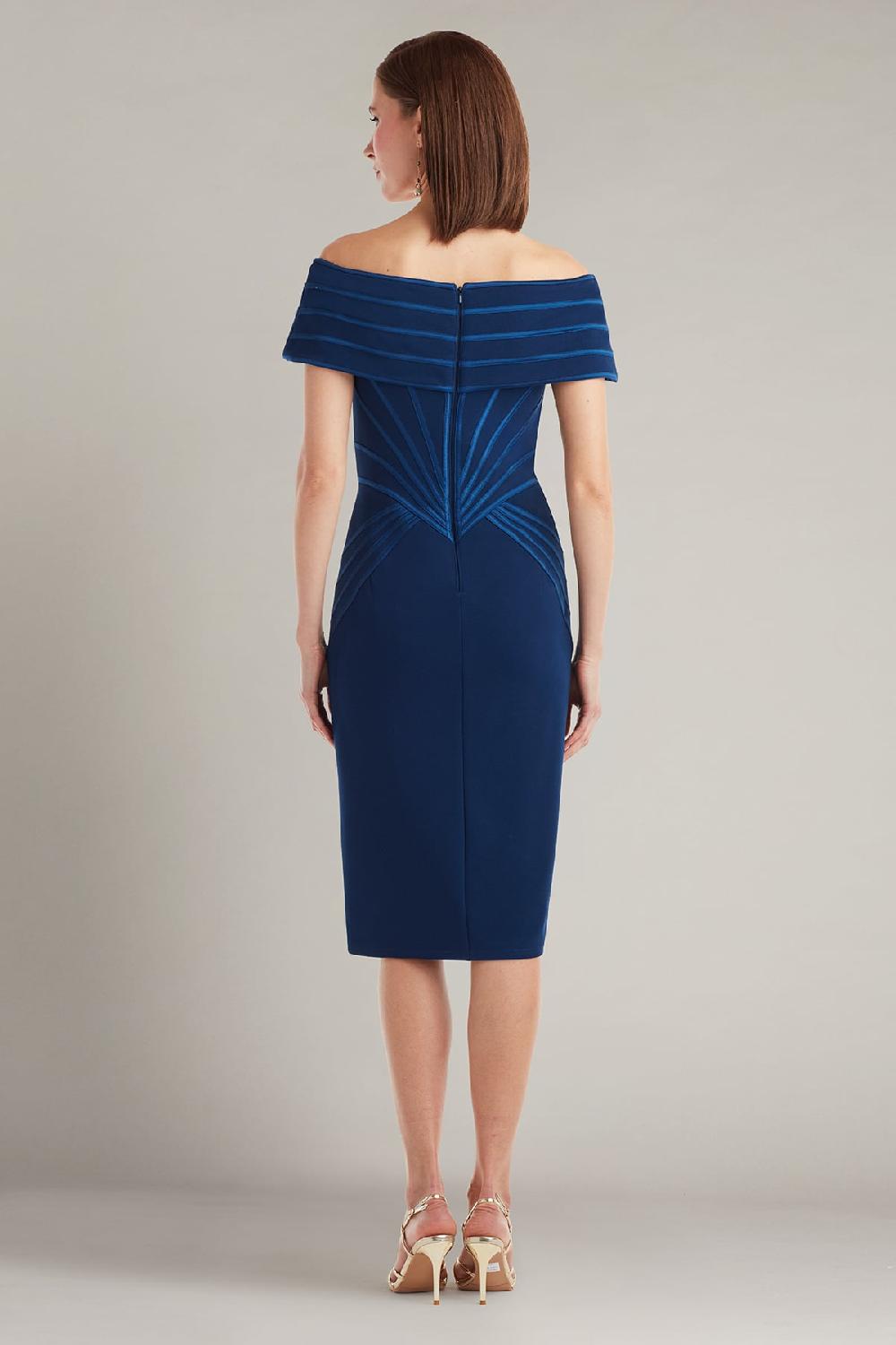 Tadashi Shoji Meridian Sundial Off-Shoulder Dress
