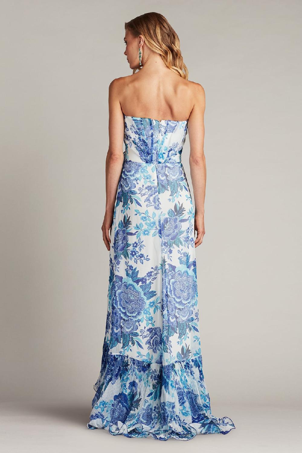 Tadashi Shoji Morwenna Floral Print Ruffle Gown