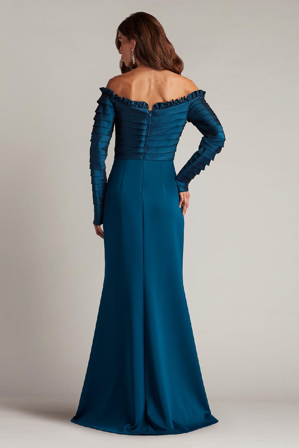 Tadashi Shoji Neena Taffeta Banded Gown