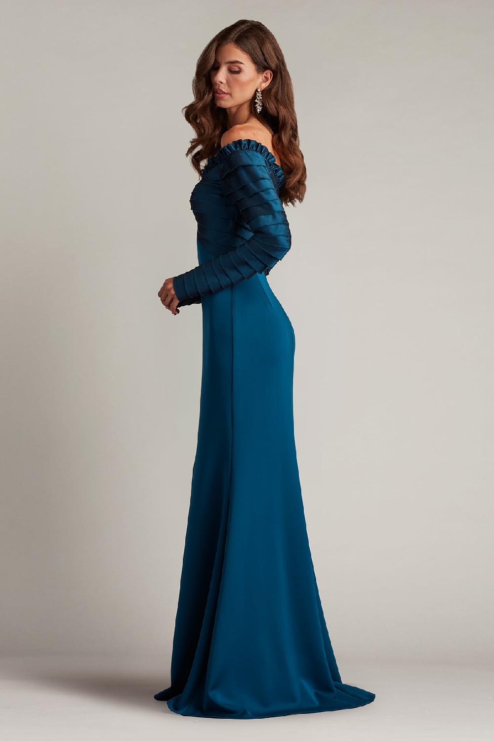 Tadashi Shoji Neena Taffeta Banded Gown
