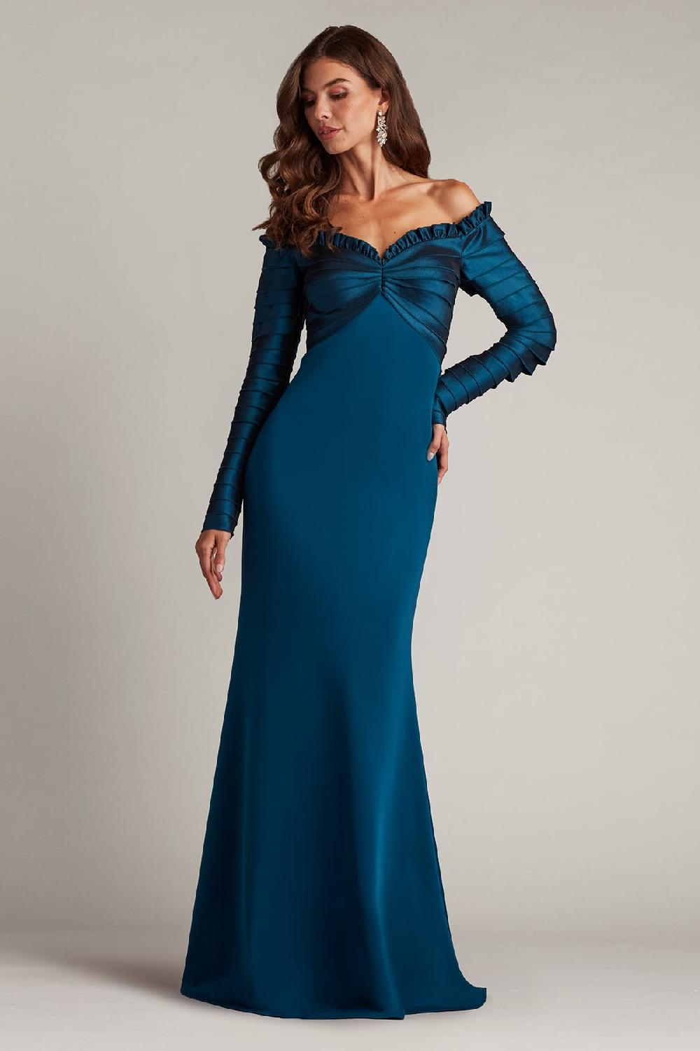 tadashi shoji Neena Taffeta Banded Gown