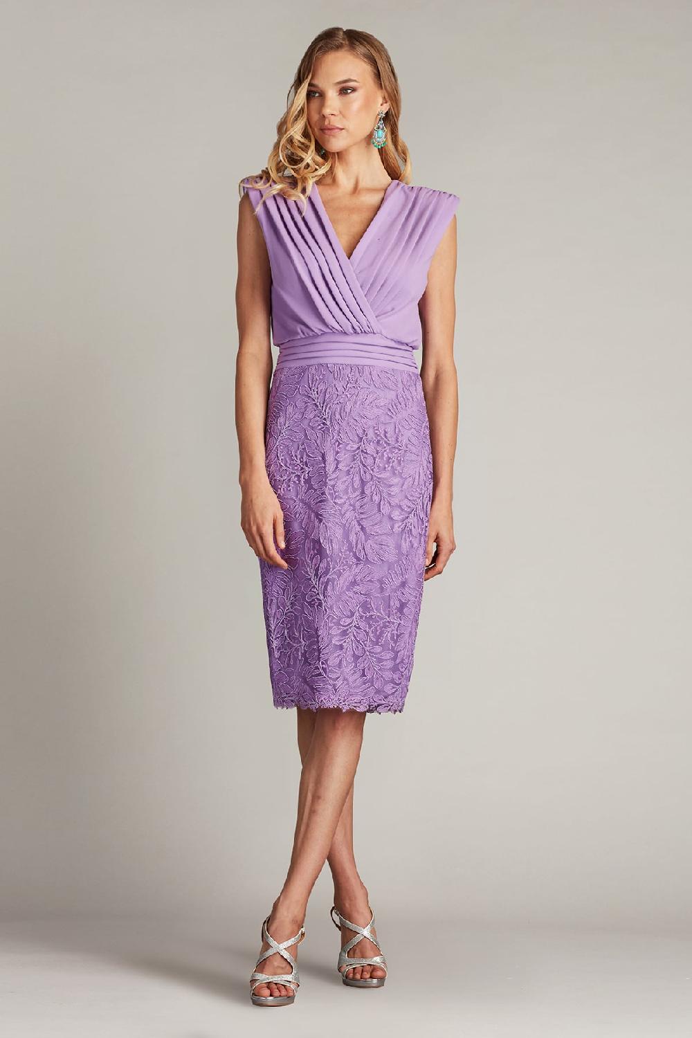 Tadashi Shoji Newell Embroidered Blouson Dress