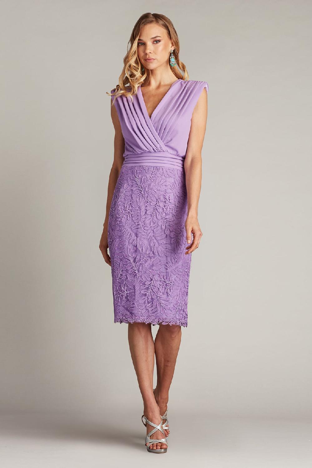 tadashi shoji Newell Embroidered Blouson Dress