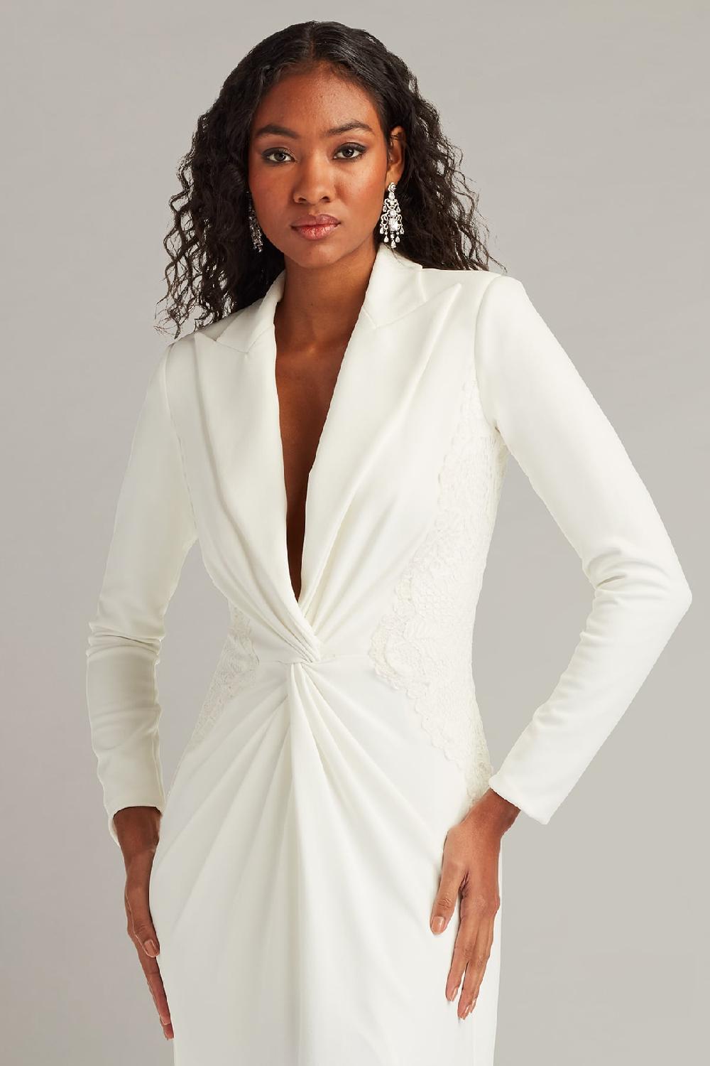 Tadashi Shoji Nicolette Twist-Front Gown