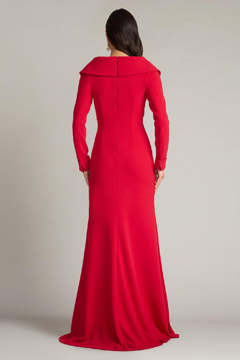Tadashi Shoji Noma Portrait Collar Gown