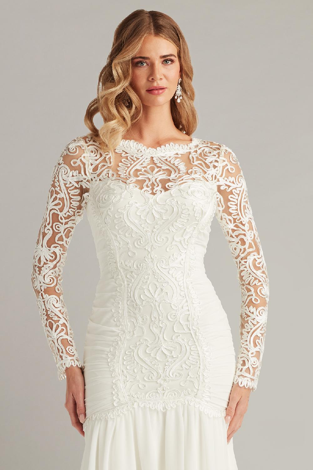 Tadashi Shoji Novara Embroidered Skater Dress