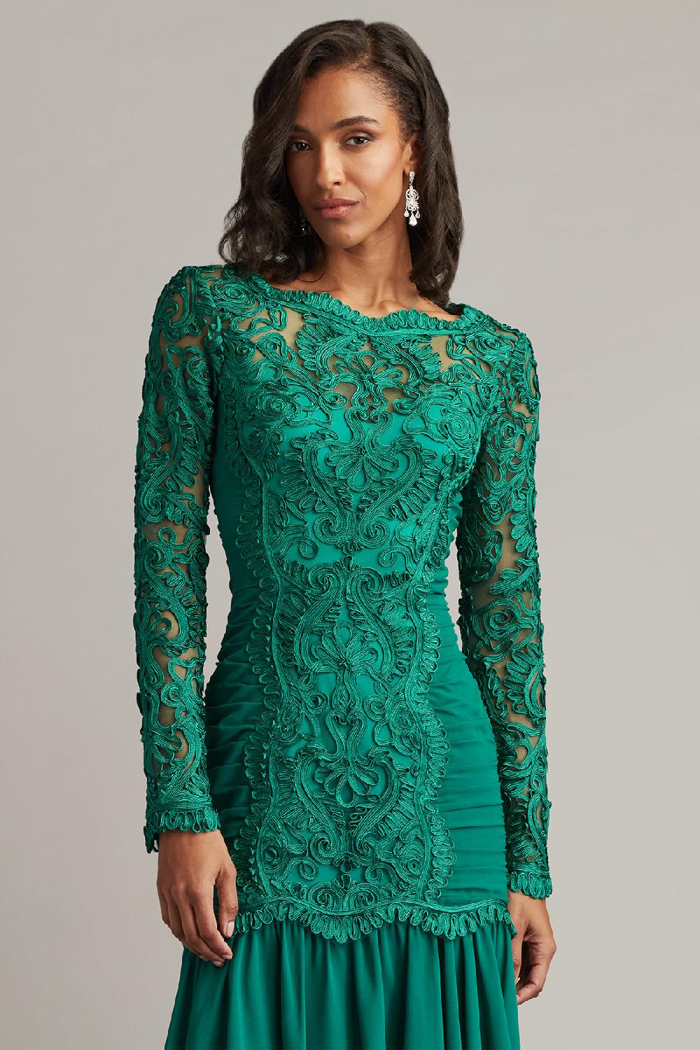 Tadashi Shoji Novara Embroidered Skater Dress