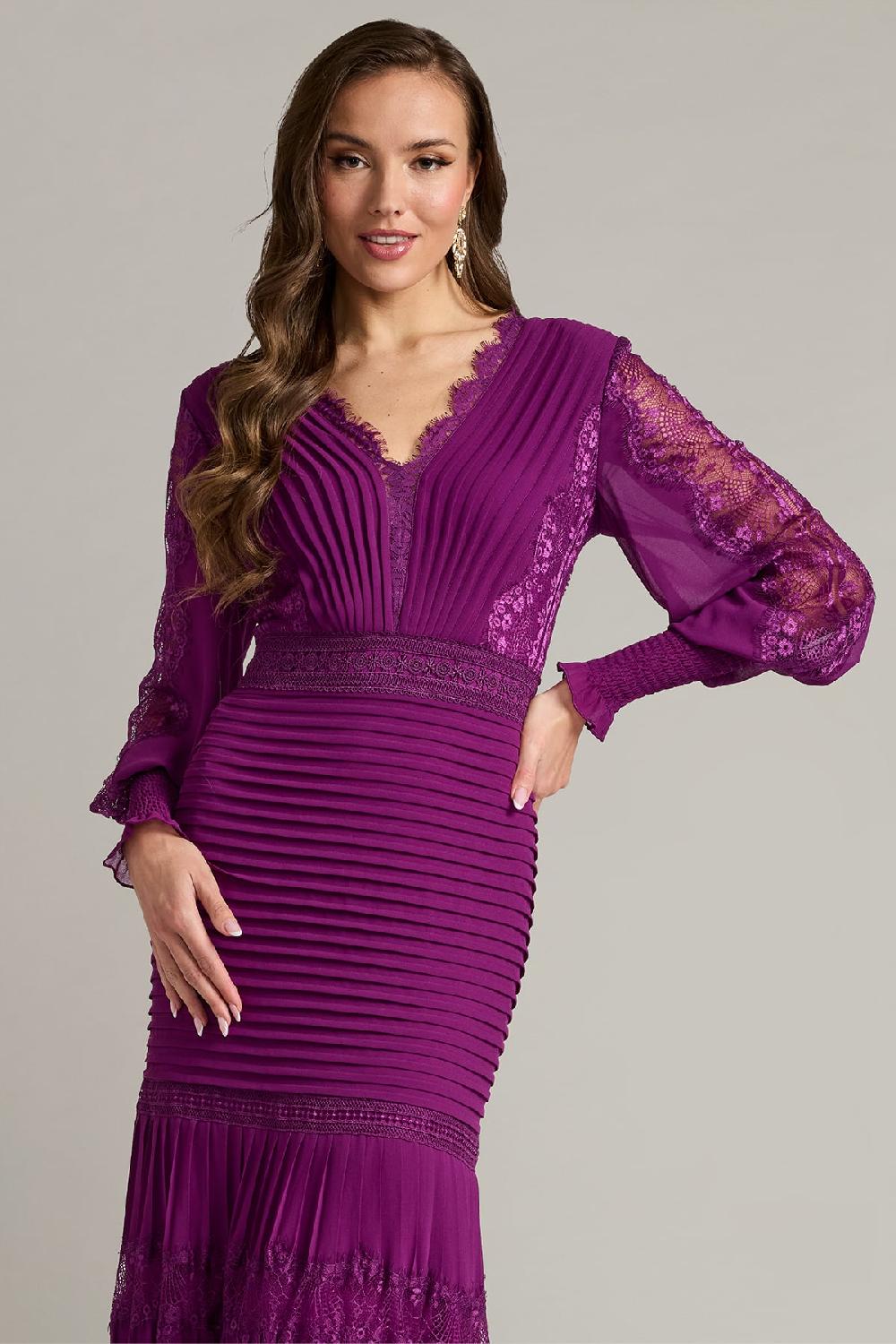 Tadashi Shoji Nyssa Bishop Sleeve Gown