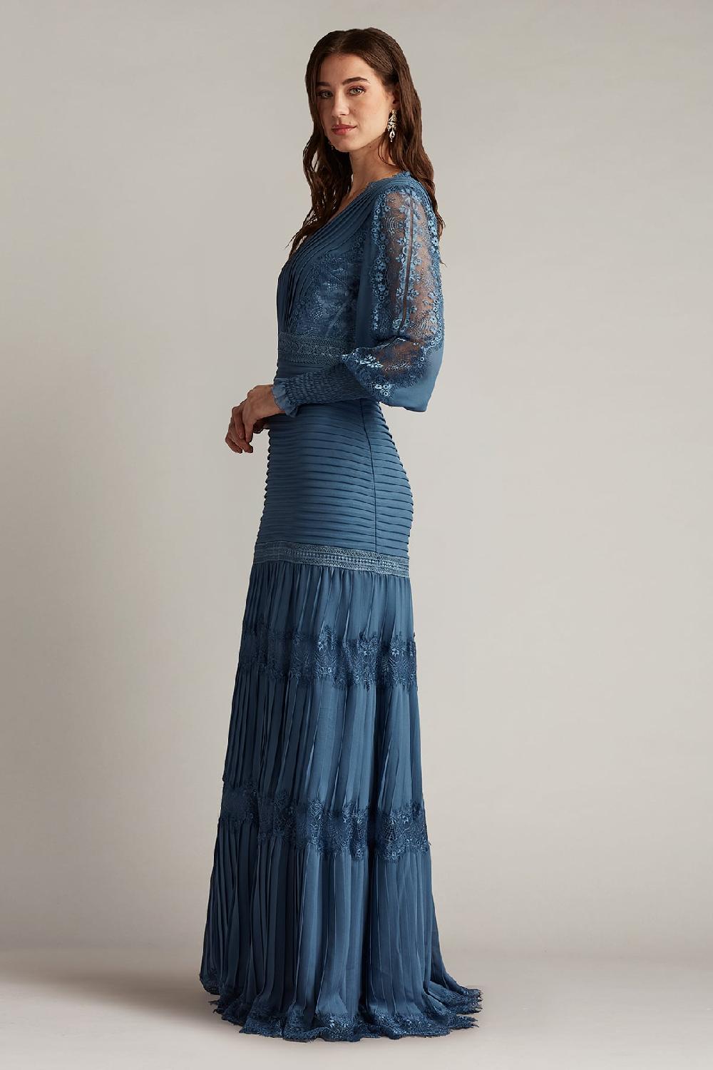 Tadashi Shoji Nyssa Bishop Sleeve Gown