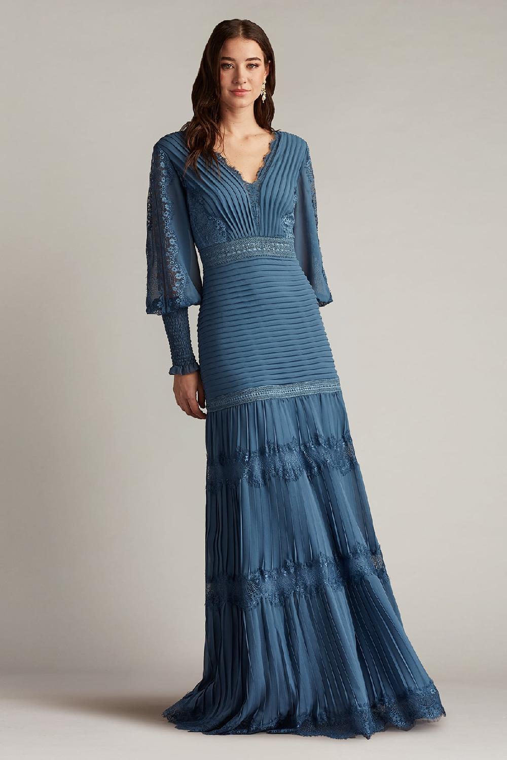 Tadashi Shoji Nyssa Bishop Sleeve Gown