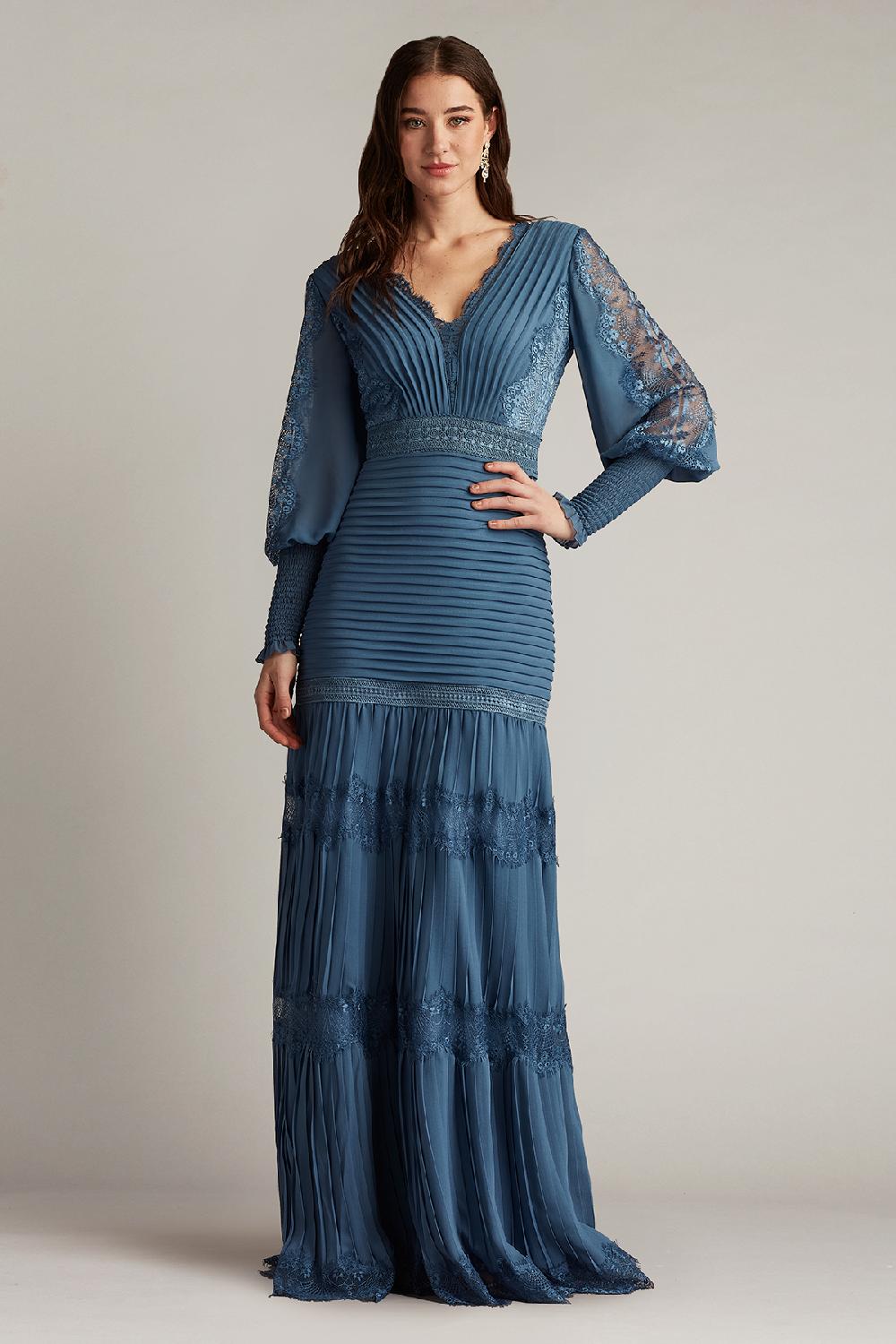 tadashi shoji Nyssa Bishop Sleeve Gown
