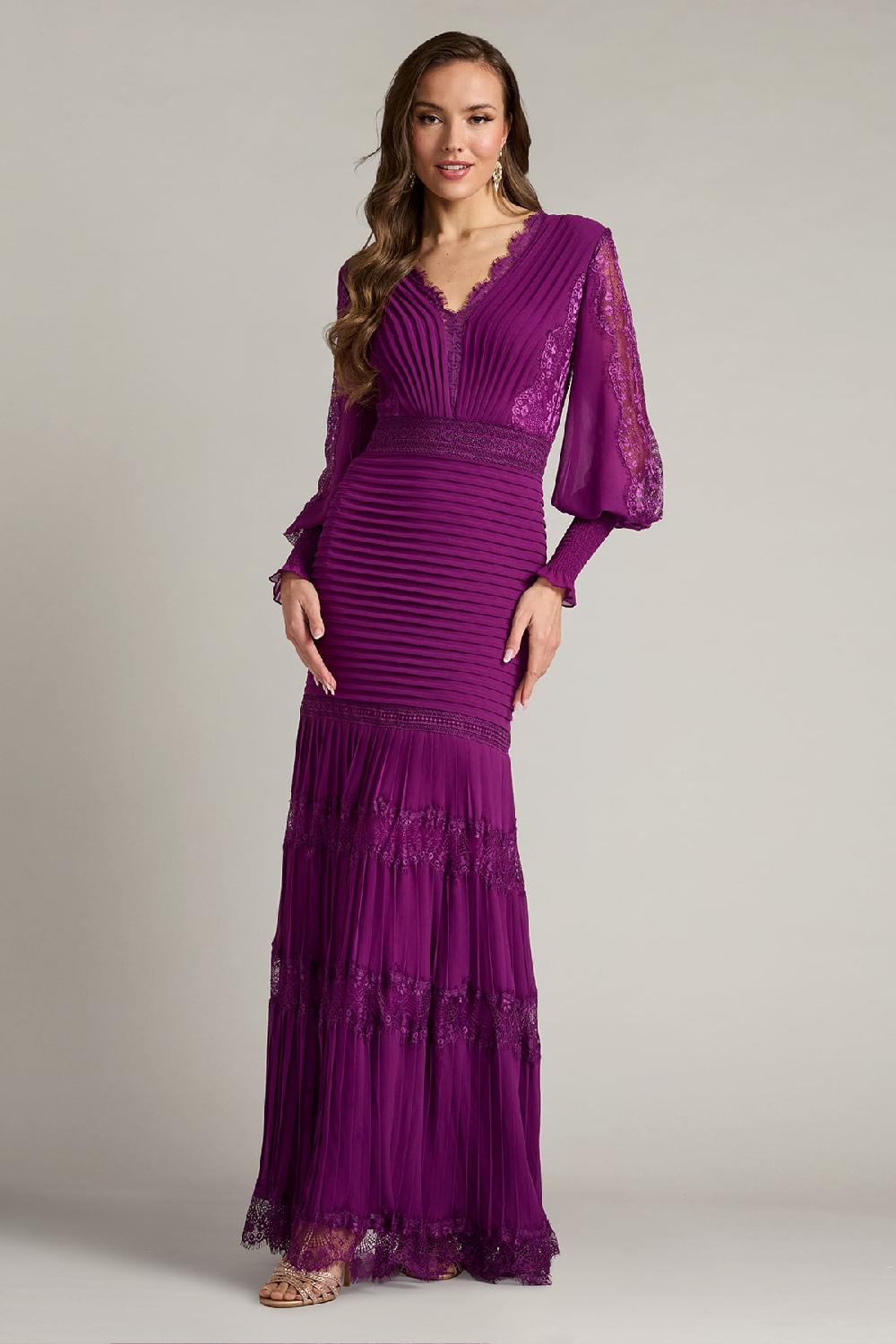 tadashi shoji Nyssa Bishop Sleeve Gown