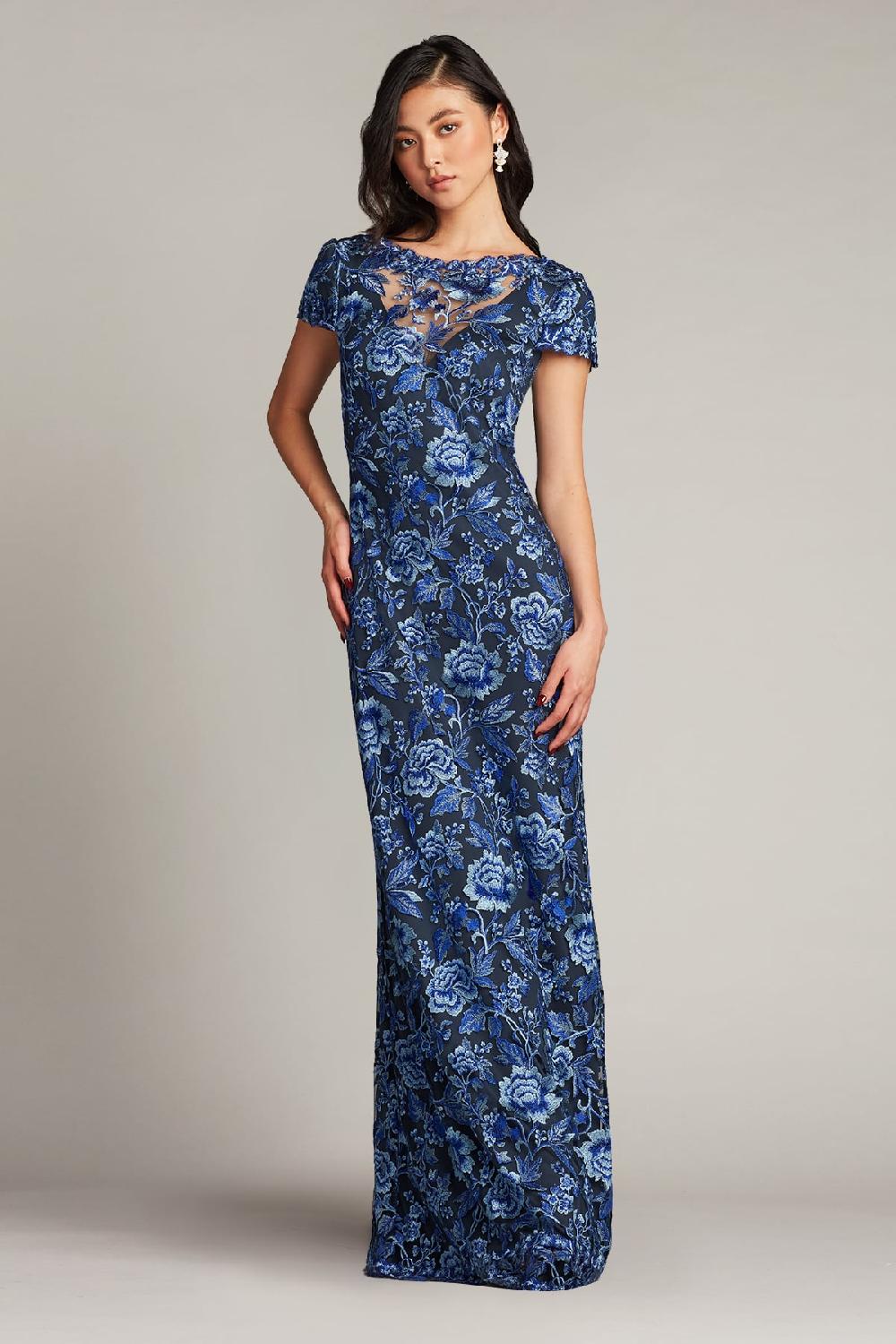 Tadashi Shoji Oran Embroidered Tulle Gown