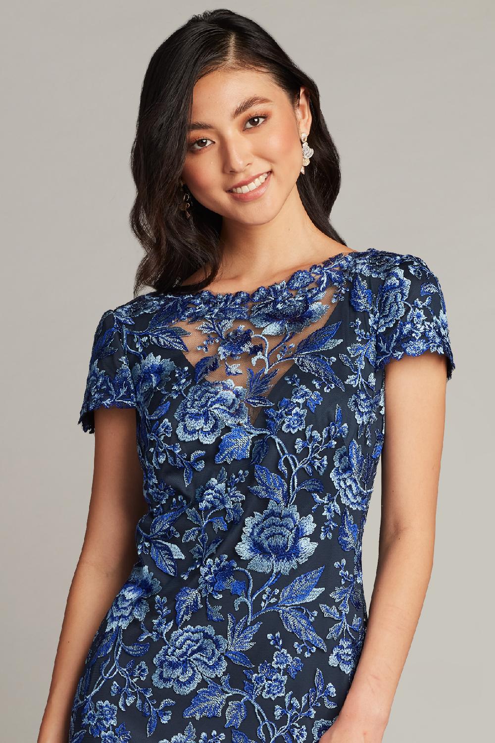 Tadashi Shoji Oran Embroidered Tulle Gown