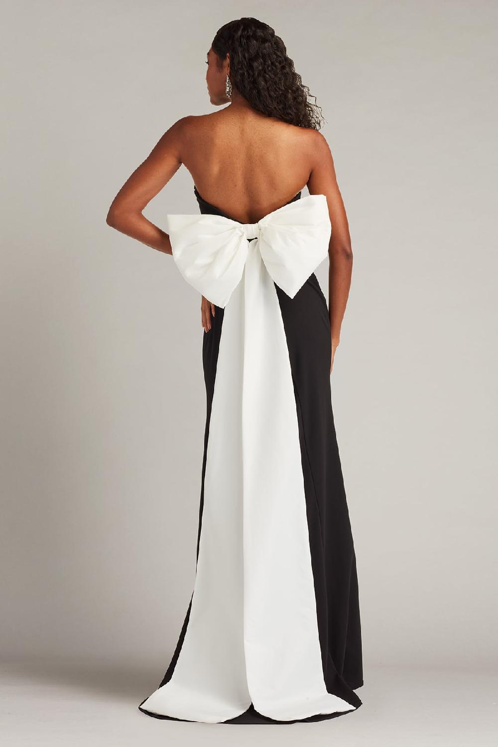 Tadashi Shoji Parmer Bow Back Gown