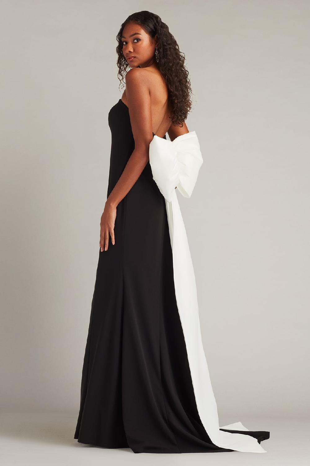 Tadashi Shoji Parmer Bow Back Gown