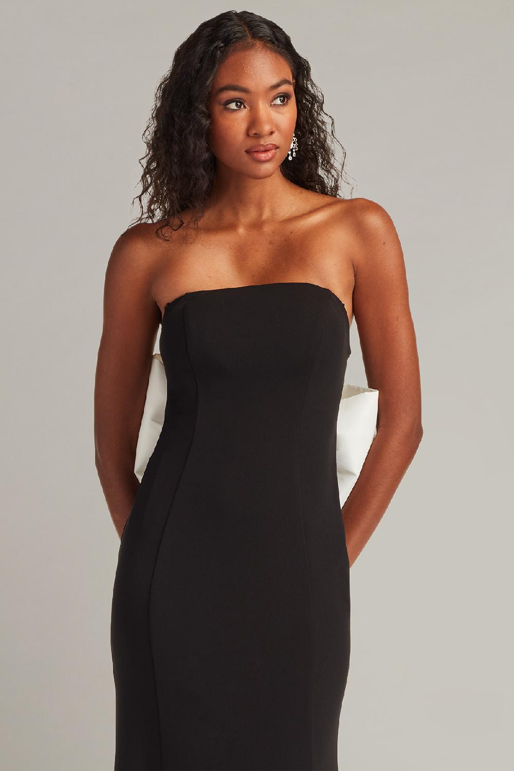 Tadashi Shoji Parmer Bow Back Gown