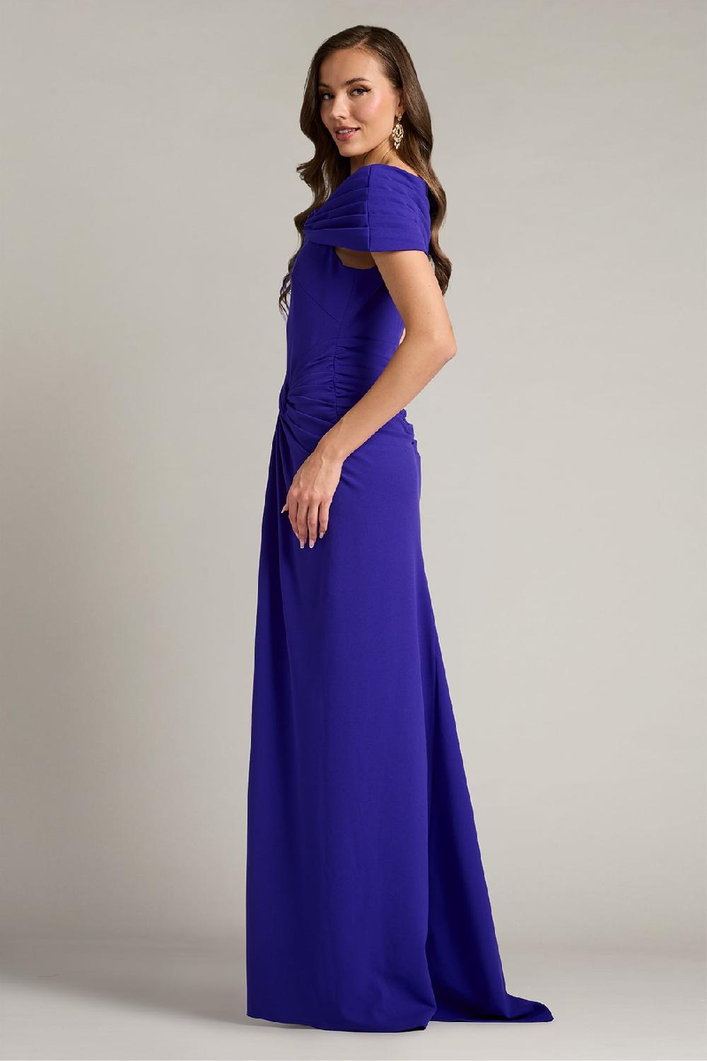 Tadashi Shoji Perkins Asymmetric Draped Gown