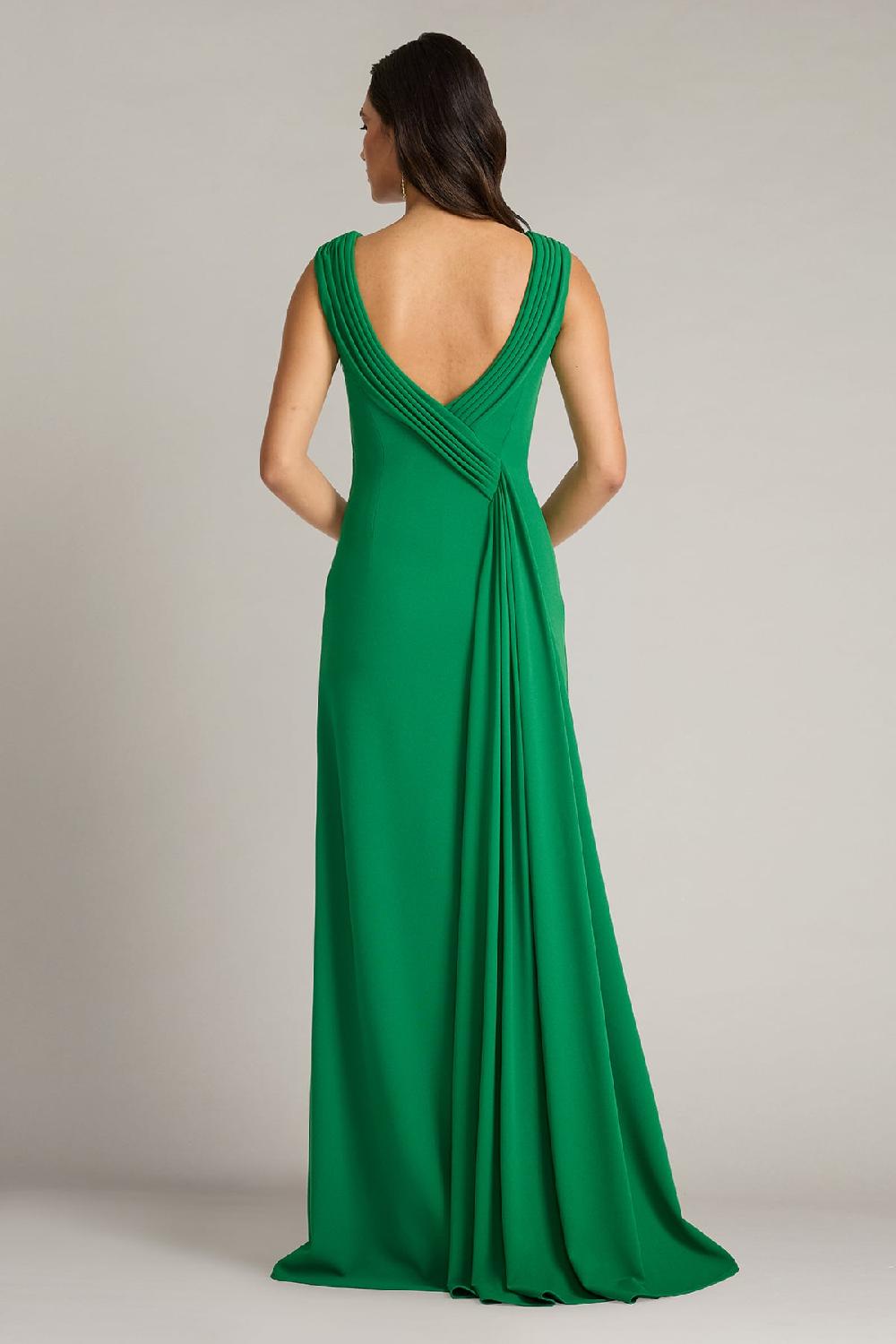 Tadashi Shoji Plaza Drape Back Gown
