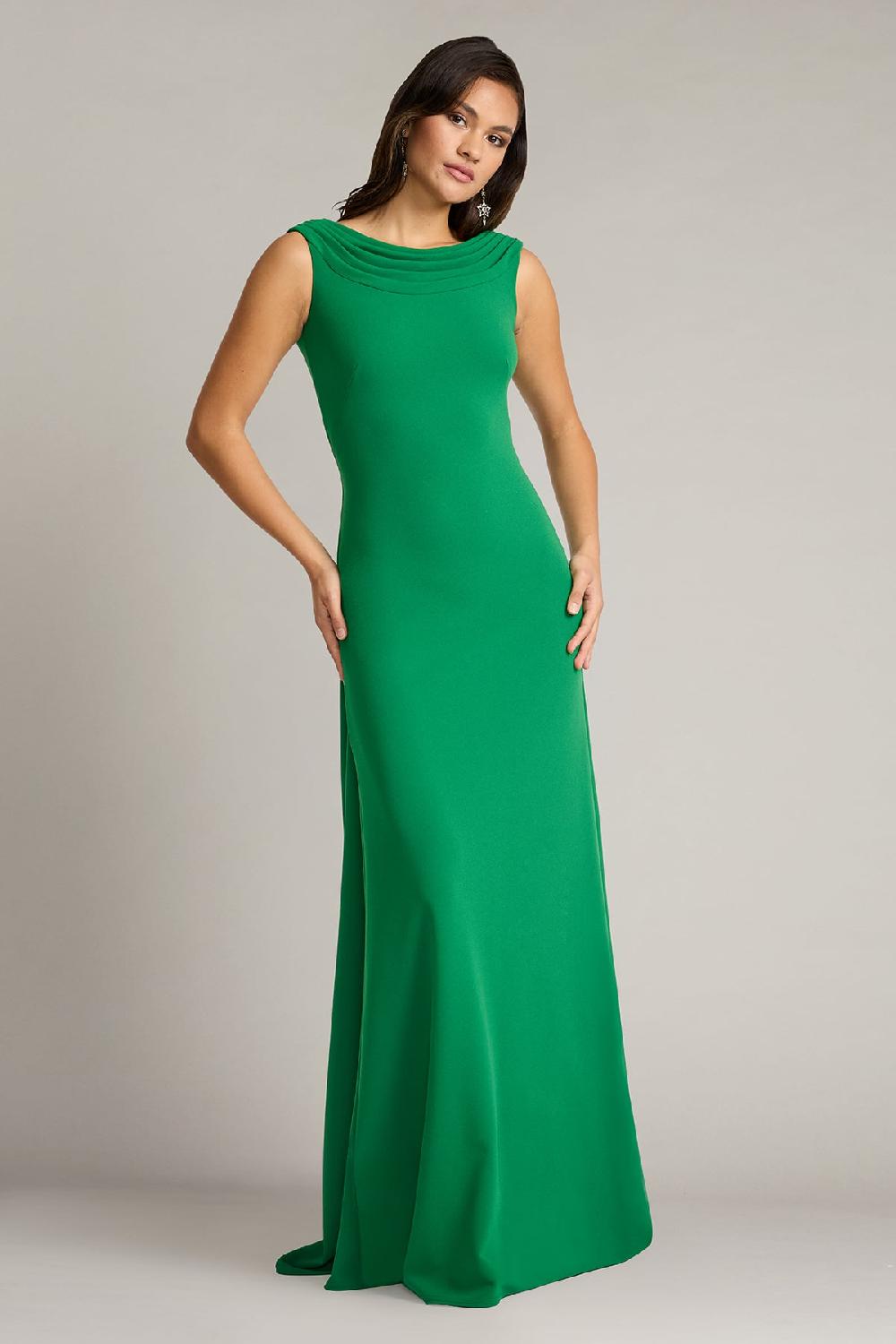 tadashi shoji Plaza Drape Back Gown