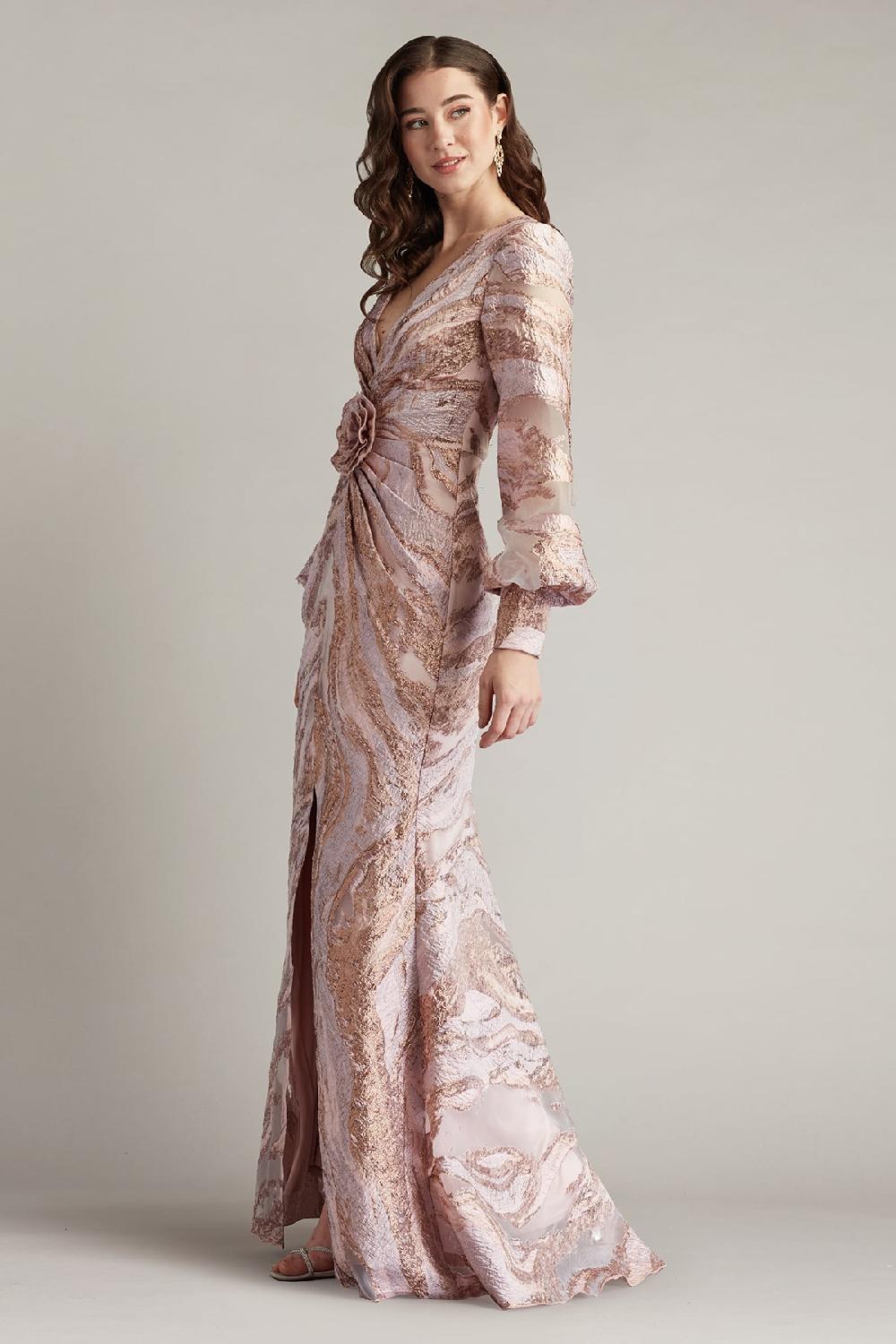 Tadashi Shoji Roselle Gilded Gown