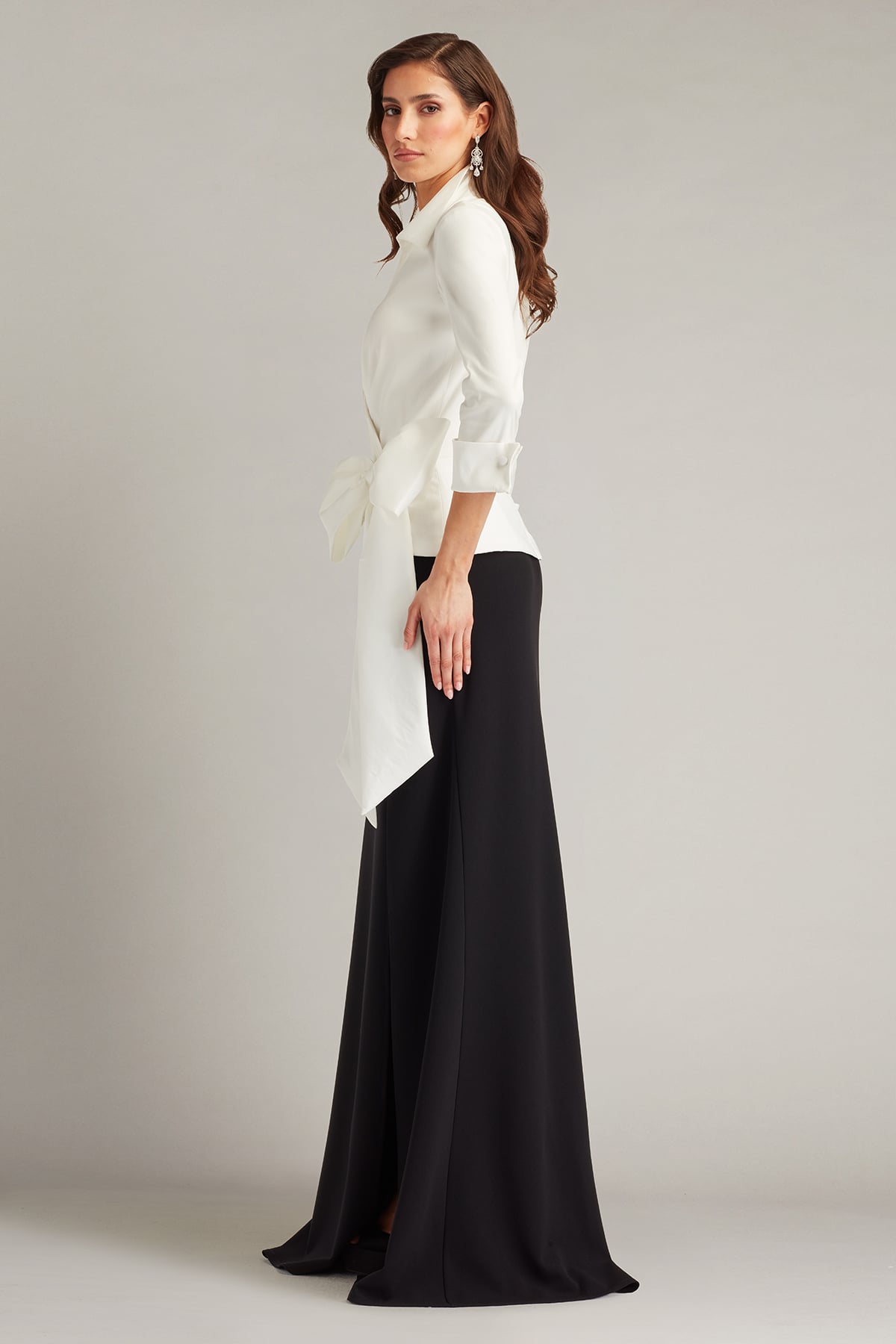 Tadashi Shoji Sarma Wrap Bow Gown