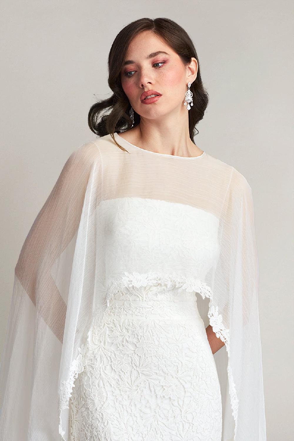 Tadashi Shoji Sassel Overlay Gown