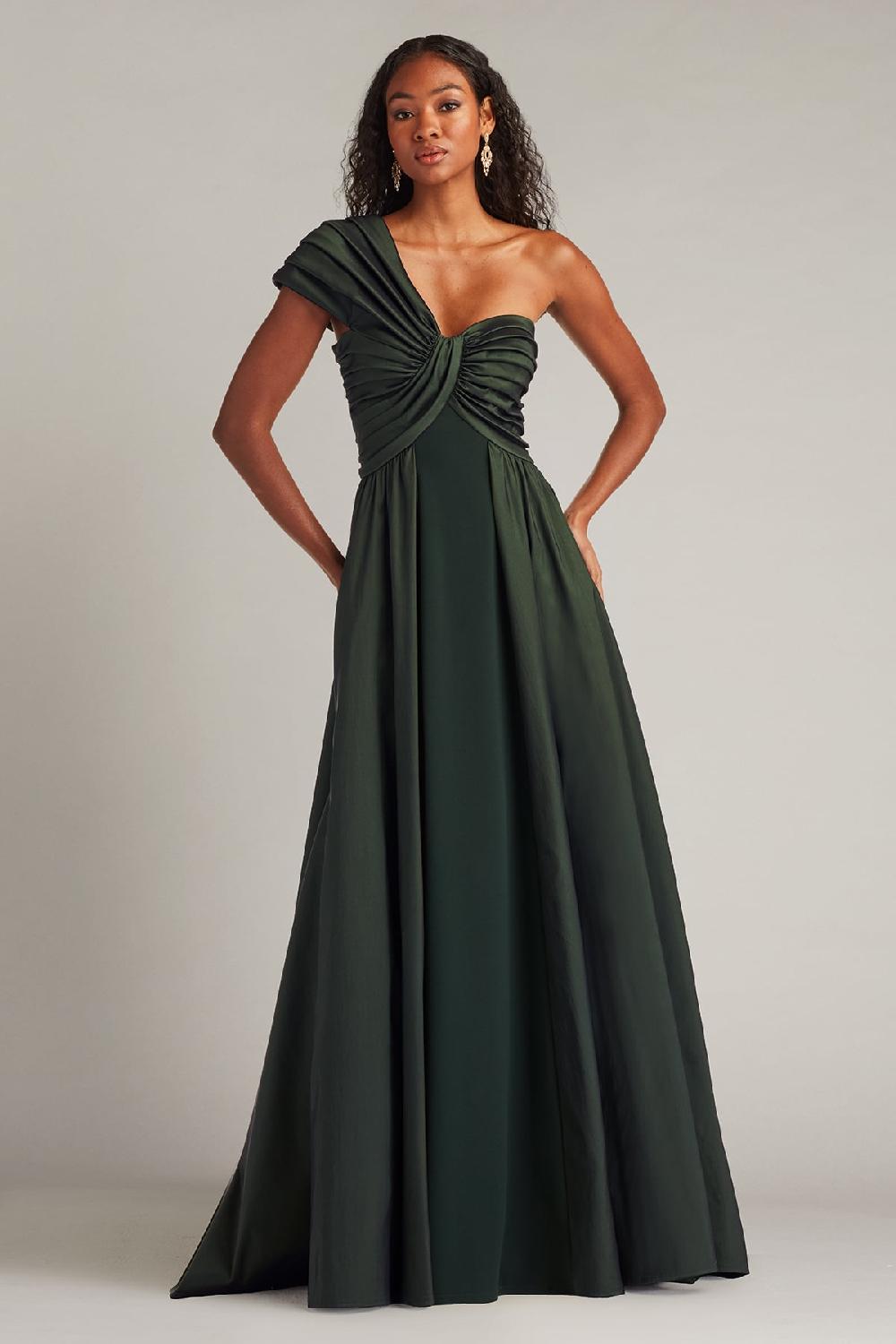 tadashi shoji Savar One-Shoulder Gown