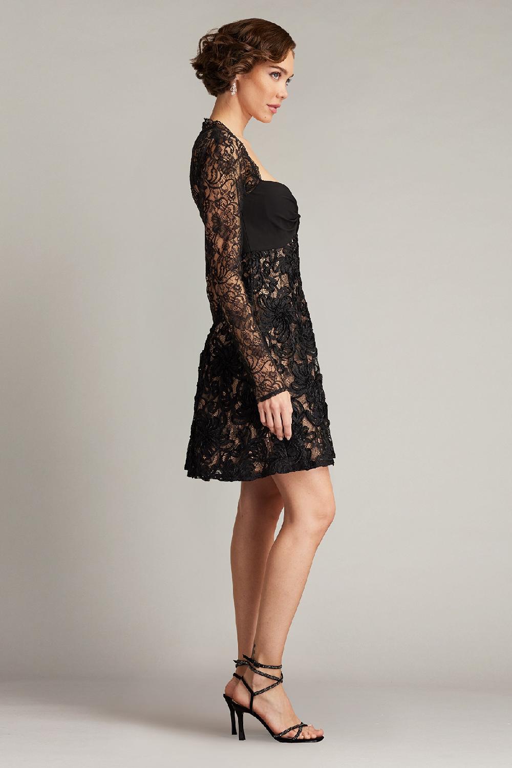 Tadashi Shoji Sayda Embroidered Lace Mini Dress