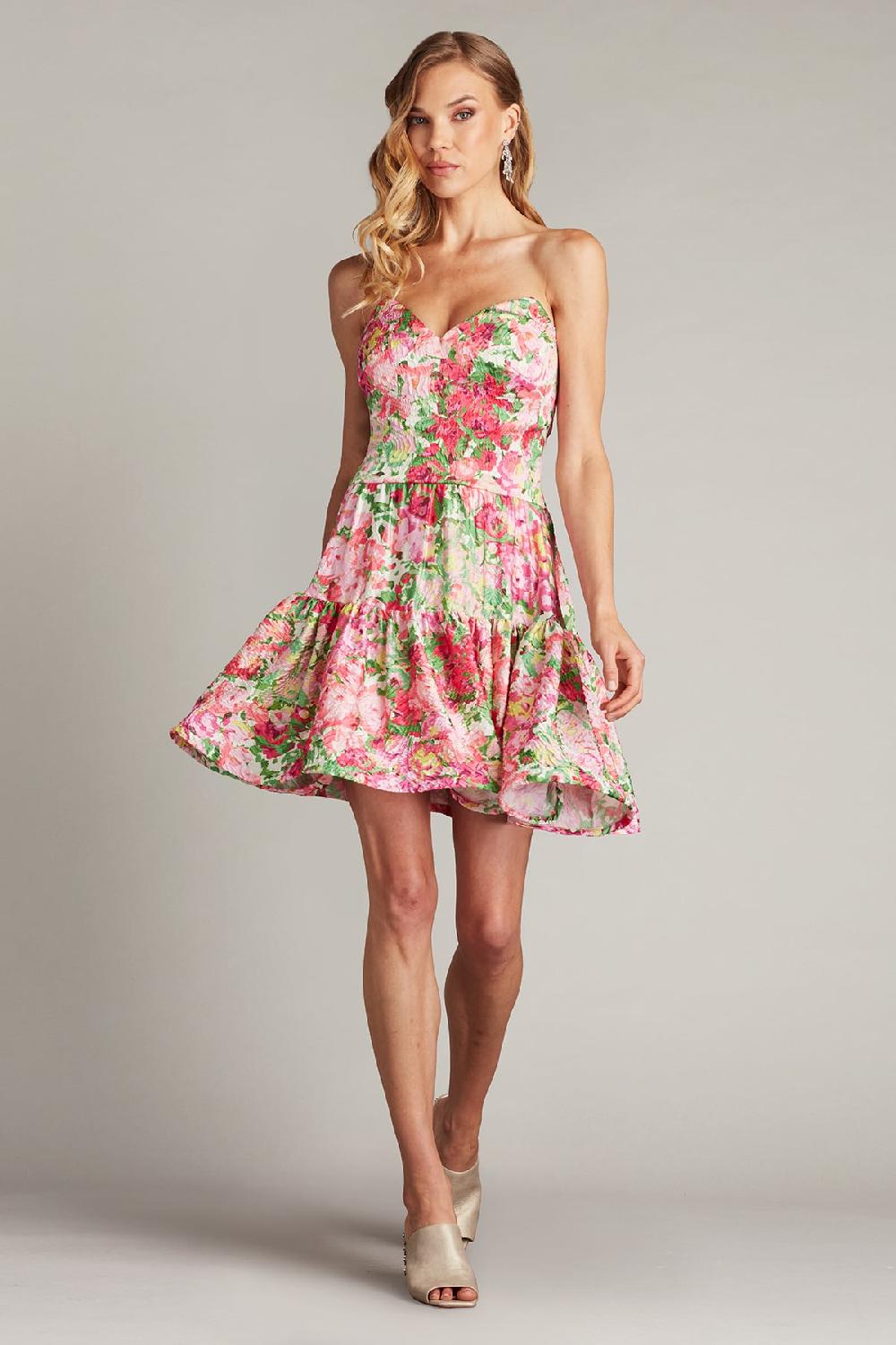 tadashi shoji Scout Floral Print Mini Dress