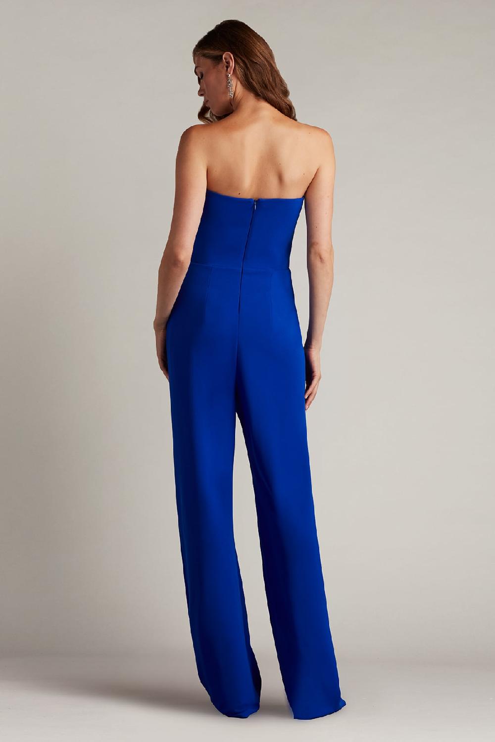 Tadashi Shoji Sirota Center-Front Ruffle Jumpsuit