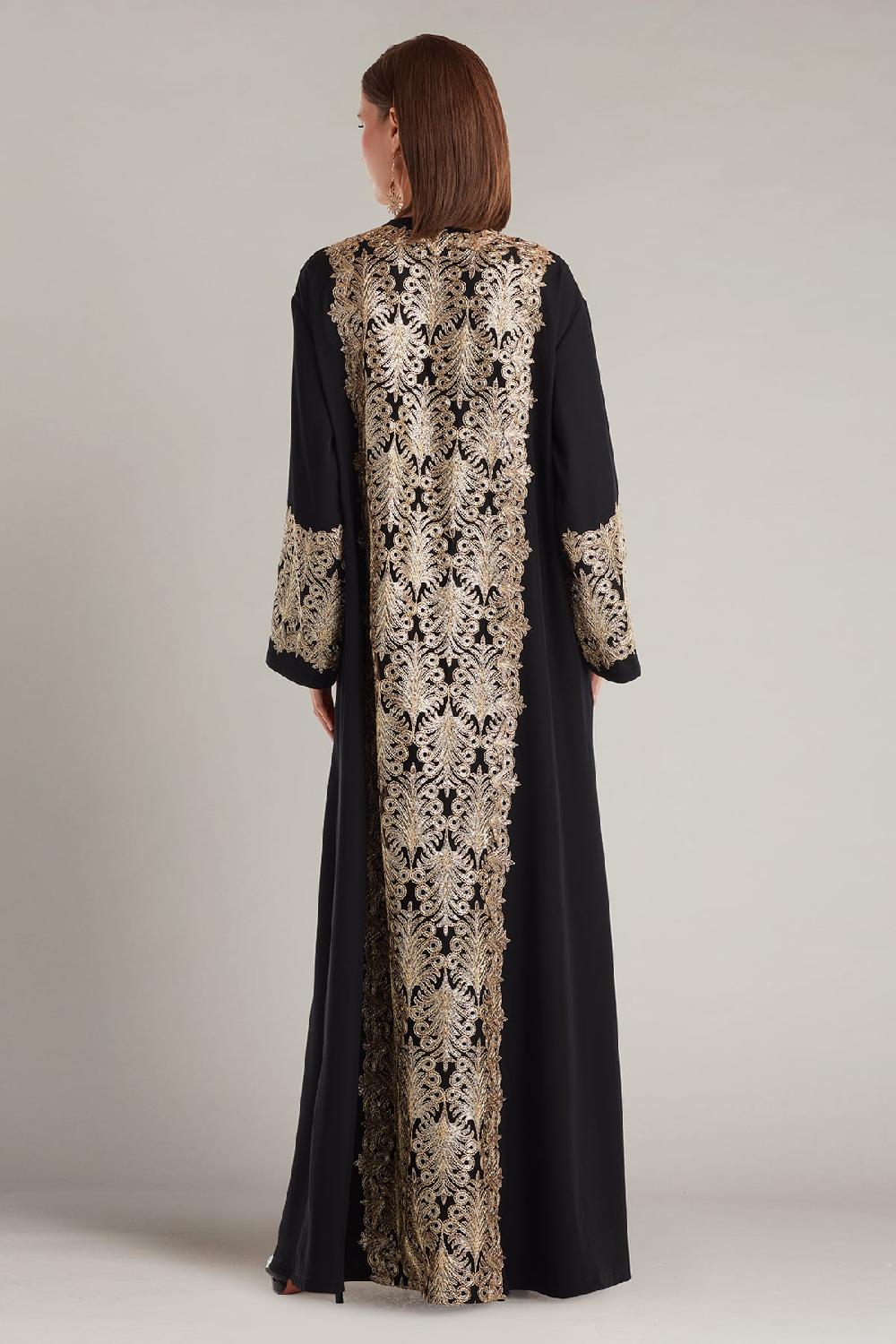 Tadashi Shoji Solem Sequin Embroidered Caftan Gown