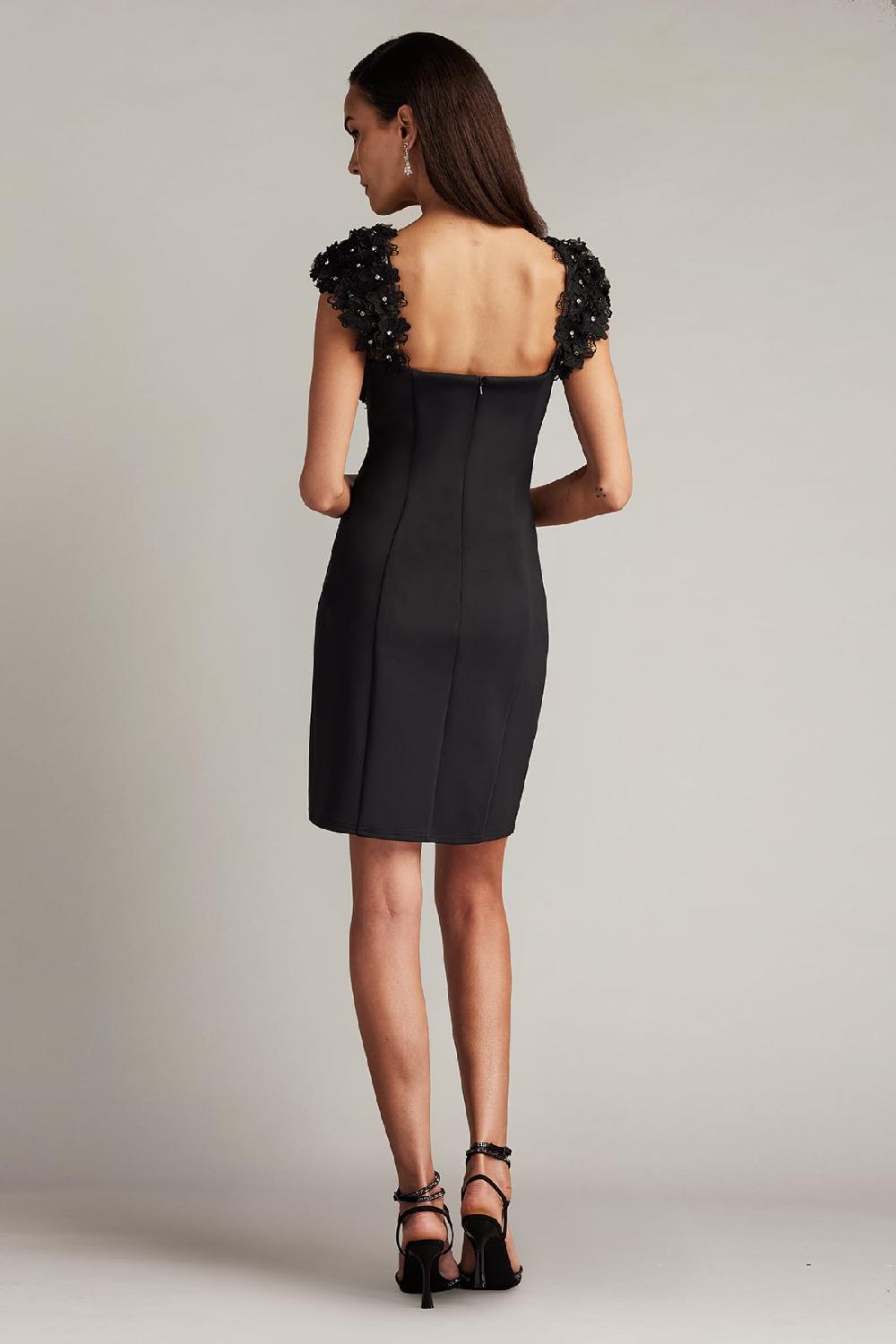 Tadashi Shoji Sone Floral Embellished Mini Dress